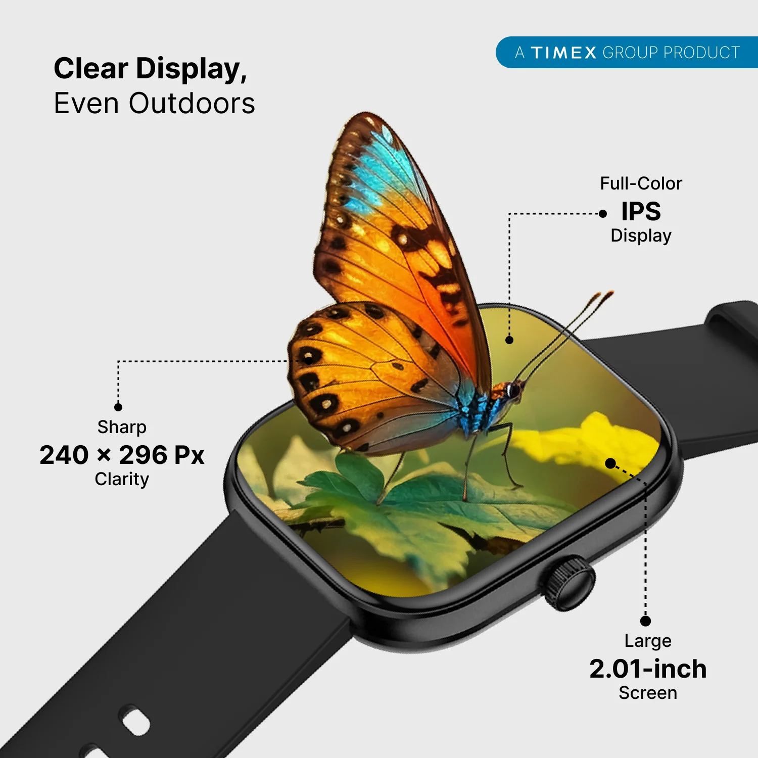Timex iConnect Arc 2.01 inches (5.1 cm) Display with BT Calling Smartwatch For Unisex - TWIXW1400T - Image 12