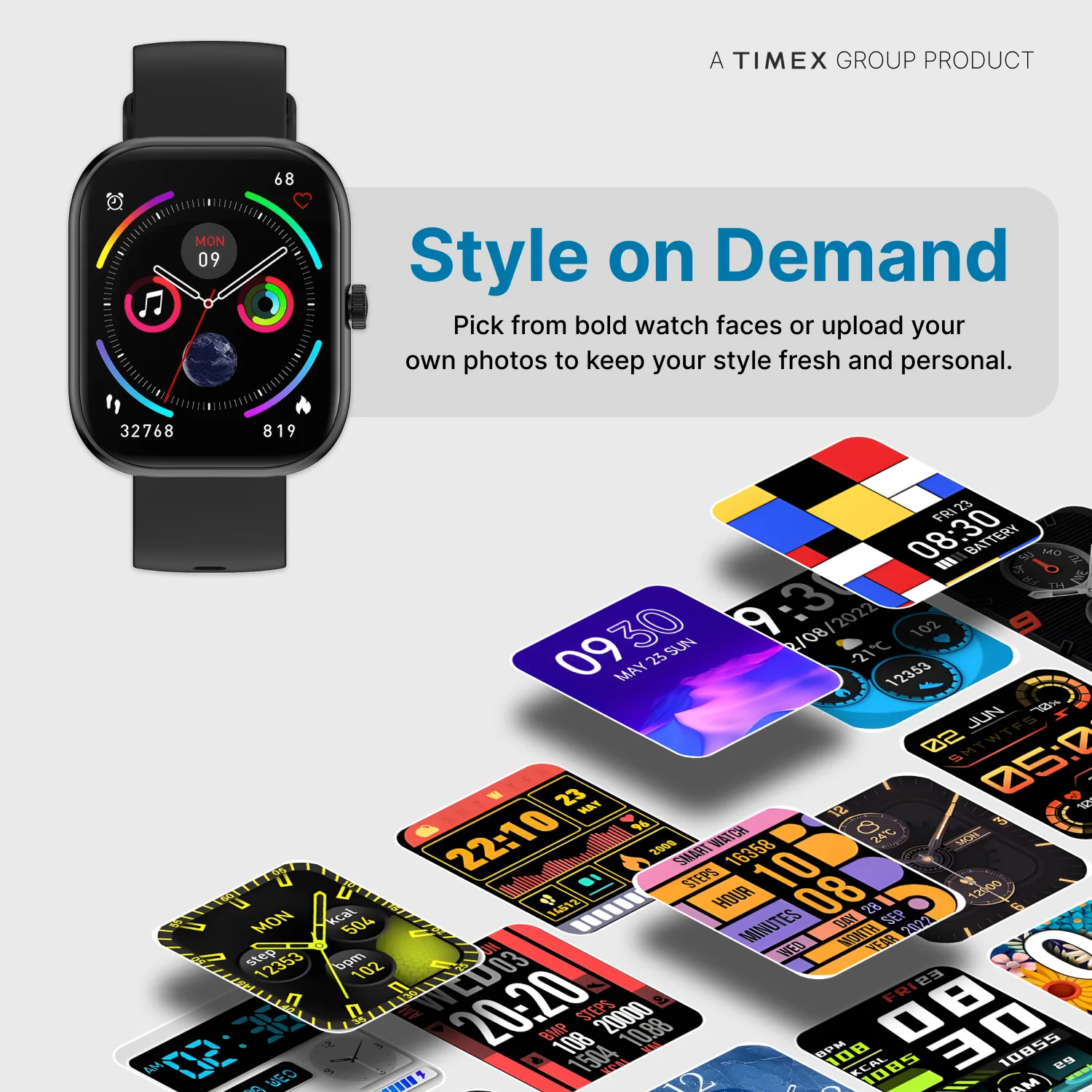 Timex iConnect Arc 2.01 inches (5.1 cm) Display with BT Calling Smartwatch For Unisex - TWIXW1400T - Image 15