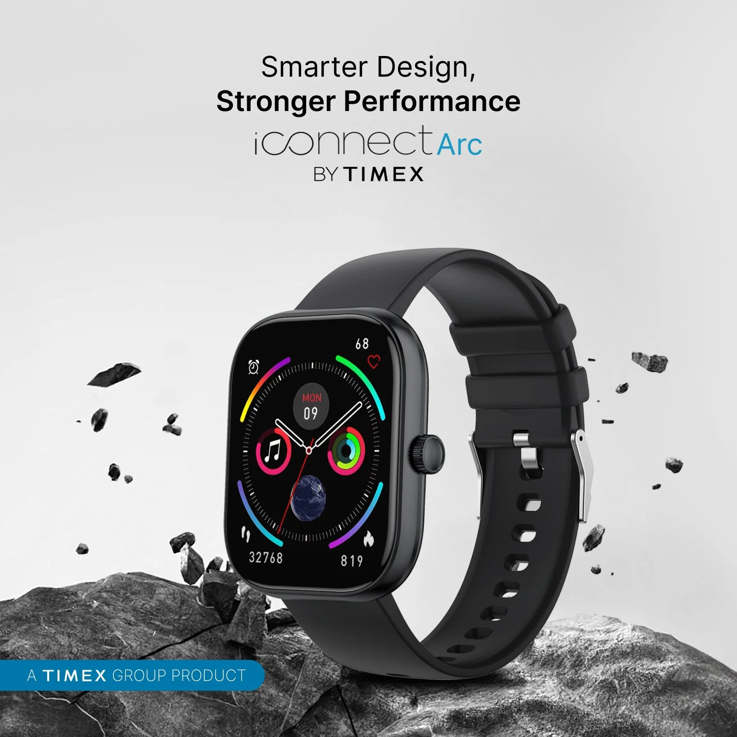 Timex iConnect Arc 2.01 inches (5.1 cm) Display with BT Calling Smartwatch For Unisex - TWIXW1400T - Image 2