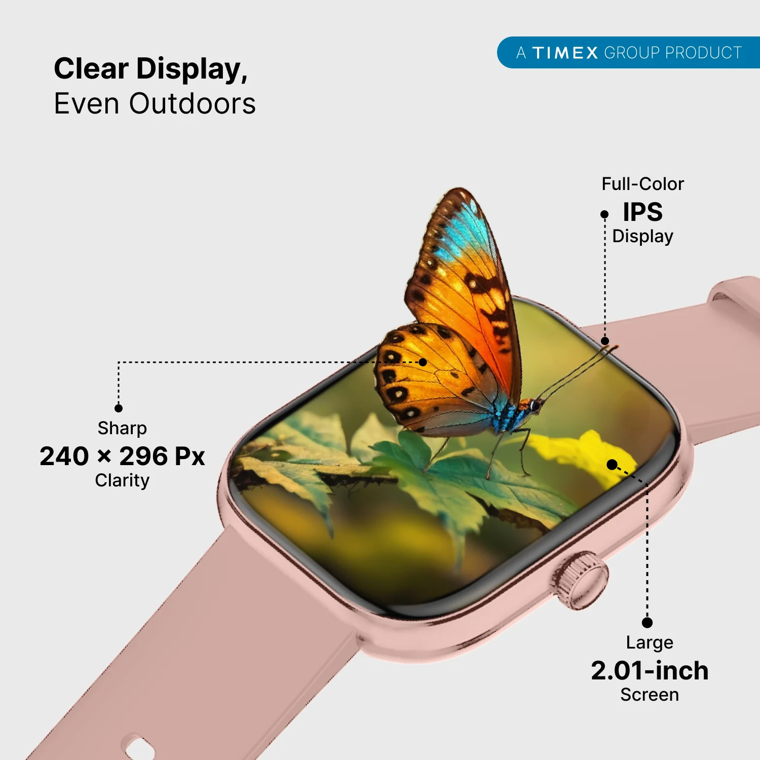 Timex iConnect Arc 2.01 inches (5.1 cm) Display with BT Calling Smartwatch For Unisex - TWIXW1401T - Image 11