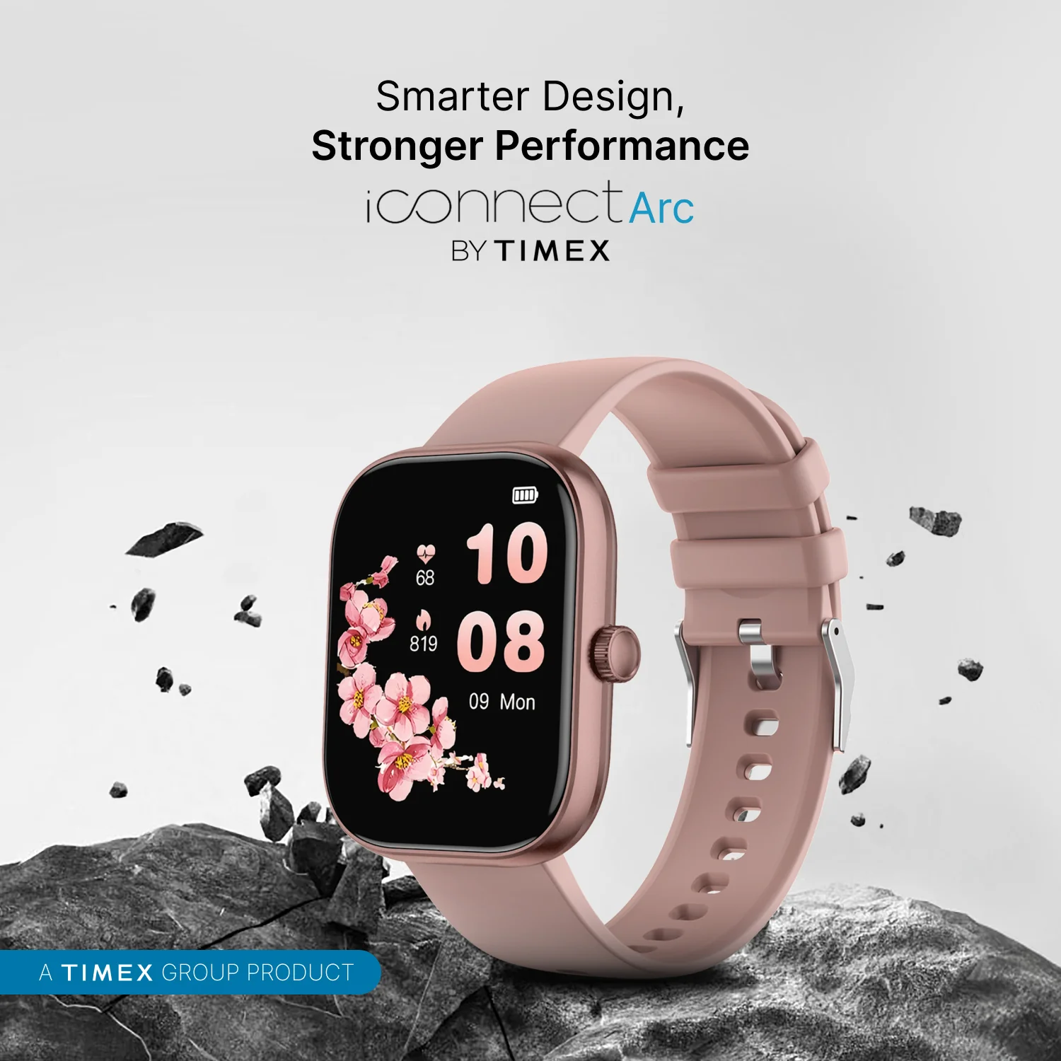 Timex iConnect Arc 2.01 inches (5.1 cm) Display with BT Calling Smartwatch For Unisex - TWIXW1401T - Image 9
