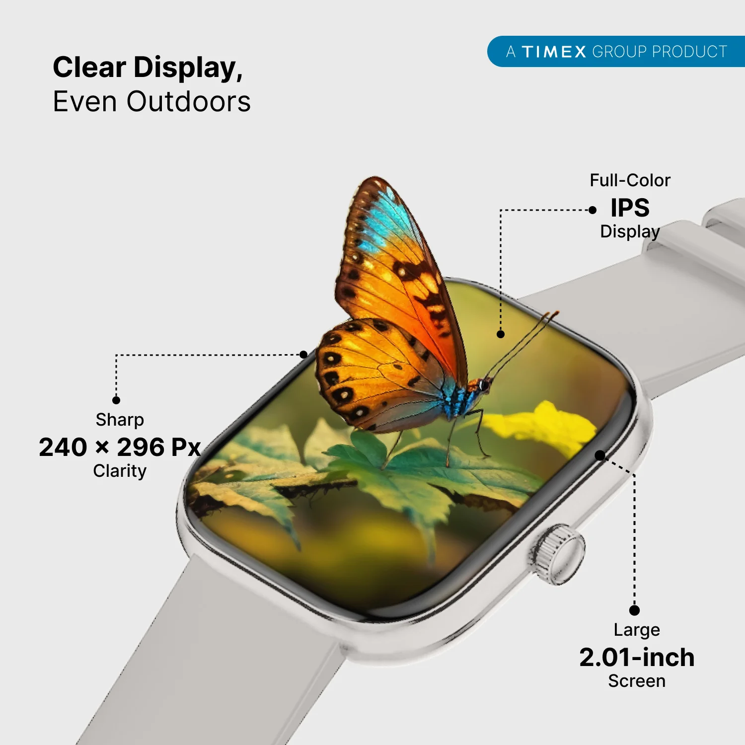 Timex iConnect Arc 2.01 inches (5.1 cm) Display with BT Calling Smartwatch For Unisex - TWIXW1402T - Image 11