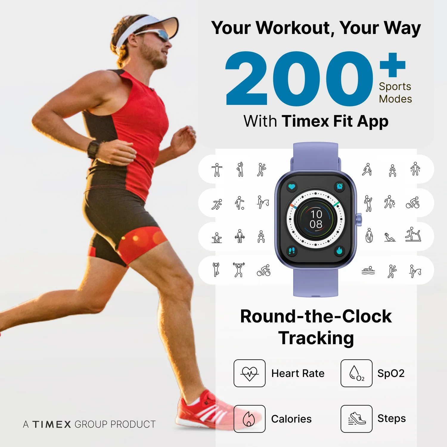 Timex iConnect Arc 2.01 inches (5.1 cm) Display with BT Calling Smartwatch For Unisex - TWIXW1403T - Image 13