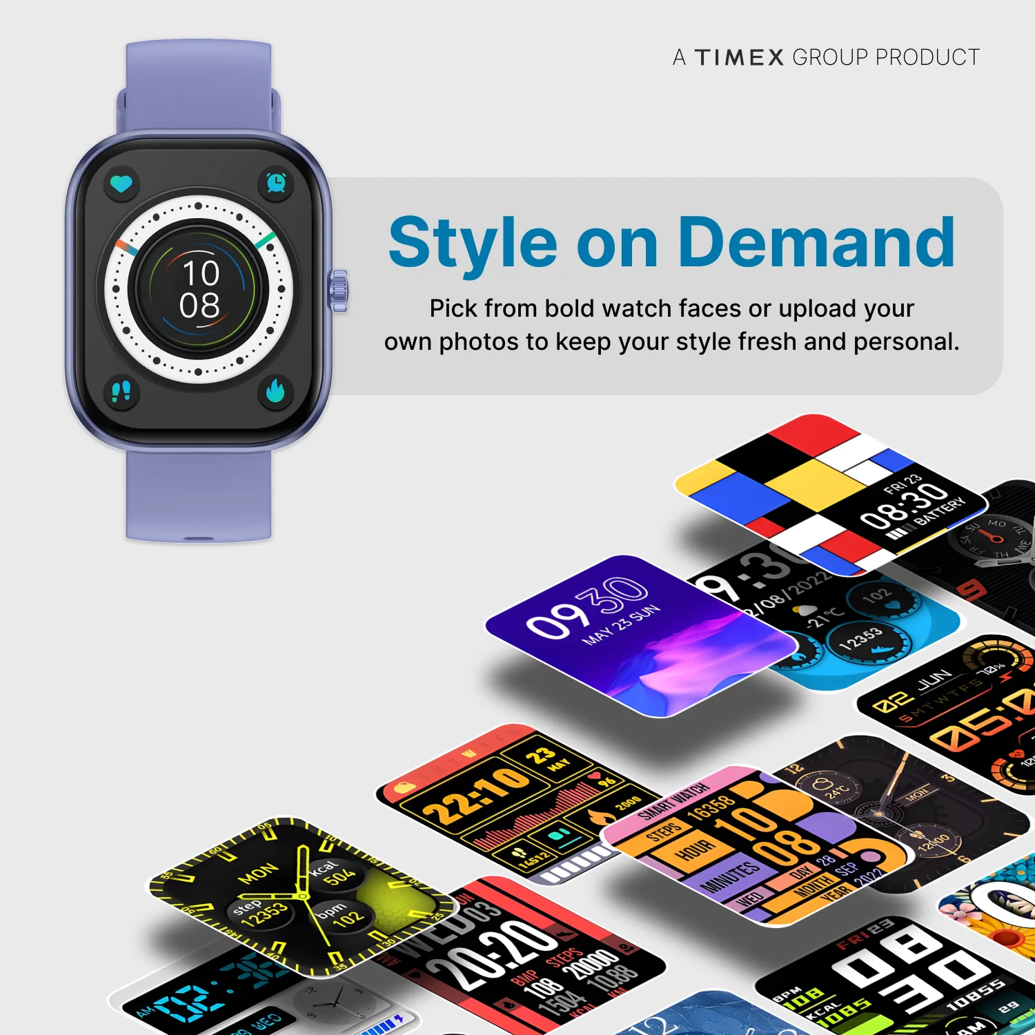 Timex iConnect Arc 2.01 inches (5.1 cm) Display with BT Calling Smartwatch For Unisex - TWIXW1403T - Image 14