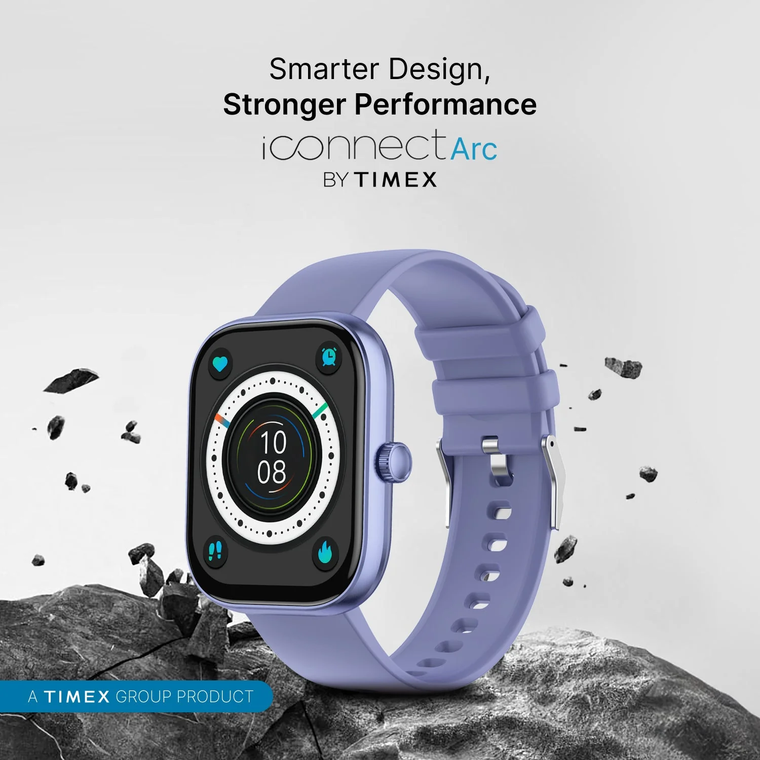 Timex iConnect Arc 2.01 inches (5.1 cm) Display with BT Calling Smartwatch For Unisex - TWIXW1403T - Image 2