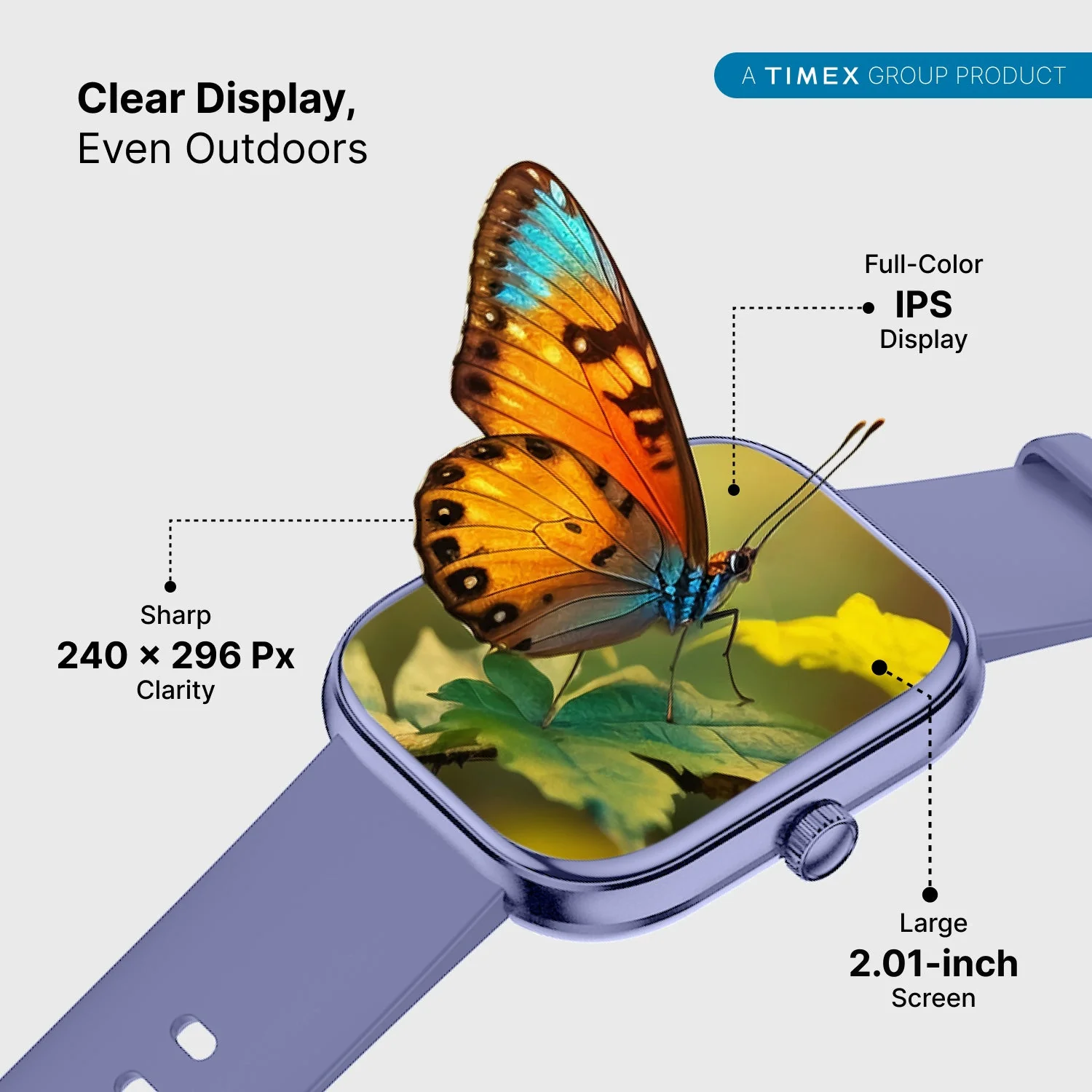 Timex iConnect Arc 2.01 inches (5.1 cm) Display with BT Calling Smartwatch For Unisex - TWIXW1403T - Image 4