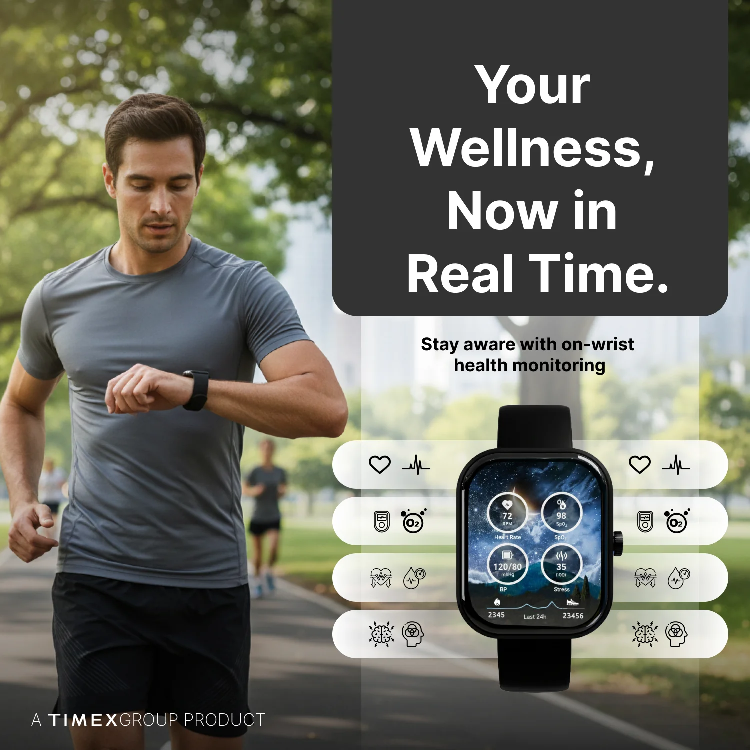 TIMEX iConnect Arc+ Smartwatch with 2.01 Inch IPS Display with  BT Calling Smartwatch for Unisex - TWIXW1600T - Image 6
