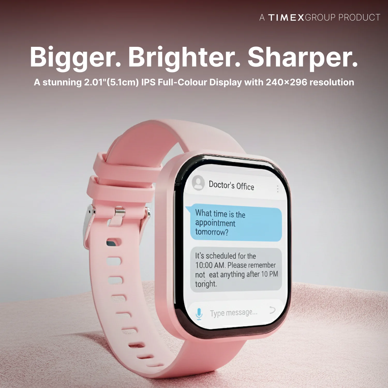 TIMEX iConnect Arc+ Smartwatch with 2.01 Inch IPS Display with  BT Calling Smartwatch for Unisex - TWIXW1601T - Image 3