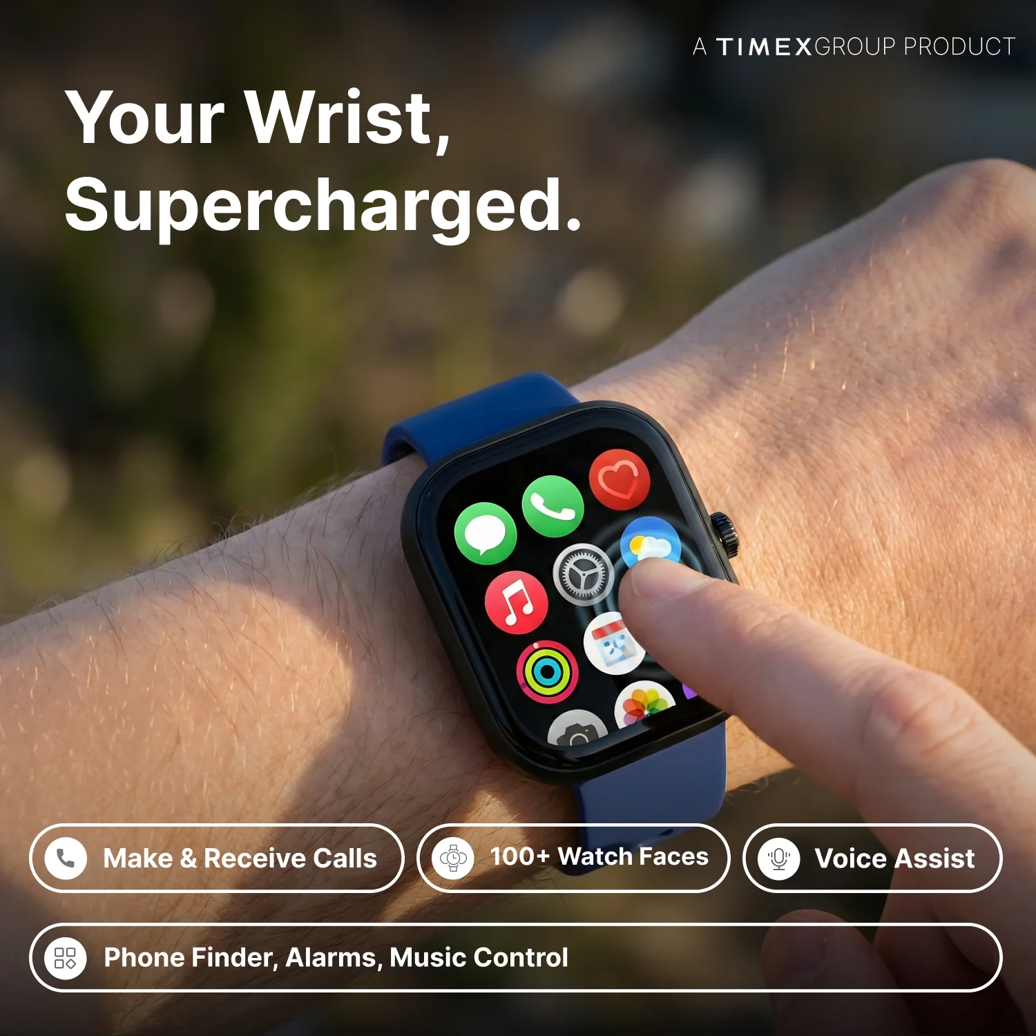 TIMEX iConnect Arc+ Smartwatch with 2.01 Inch IPS Display with  BT Calling Smartwatch for Unisex - TWIXW1602T - Image 2