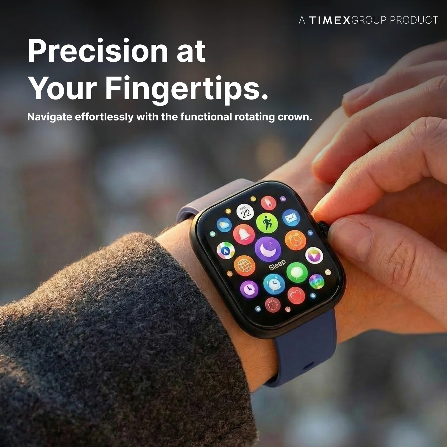 TIMEX iConnect Arc+ Smartwatch with 2.01 Inch IPS Display with  BT Calling Smartwatch for Unisex - TWIXW1602T - Image 4