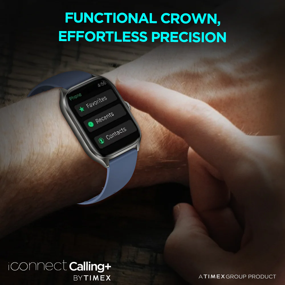 Timex IConnect Calling Smartwatch Elegant 2.01 inches (5.10 cm) Screen with Smart Notifications|Bluetooth Calling|AI Voice Assist- TWIXW501T - Image 7