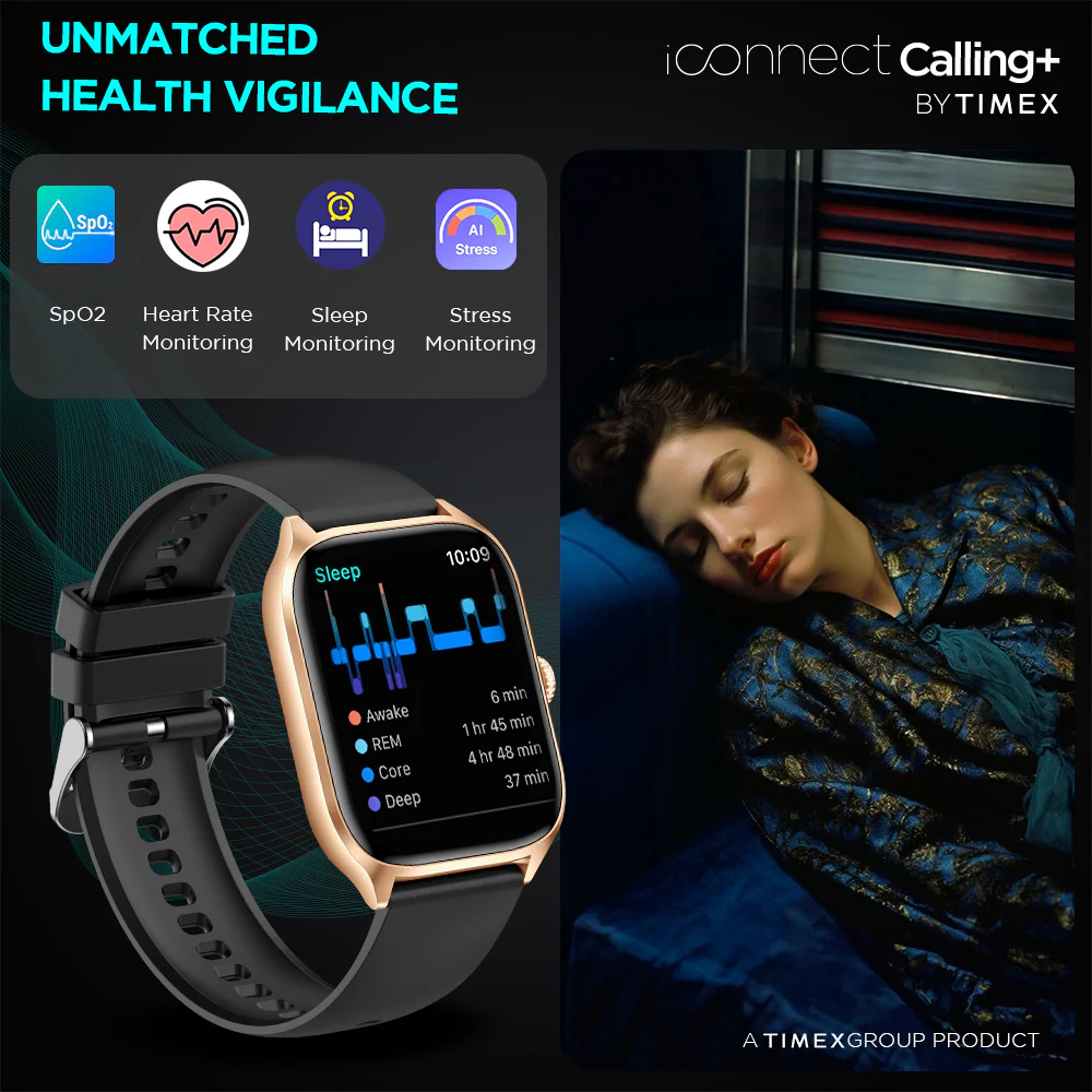 Timex iConnect Calling 2.01(5.10 cm) by Timex with FT Display|Pixel Resolution|Functional Crown|Bluetooth Calling|AI Voice Assist|- TWIXW503T - Image 4