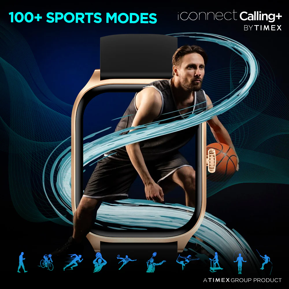 Timex iConnect Calling 2.01(5.10 cm) by Timex with FT Display|Pixel Resolution|Functional Crown|Bluetooth Calling|AI Voice Assist|- TWIXW503T - Image 6