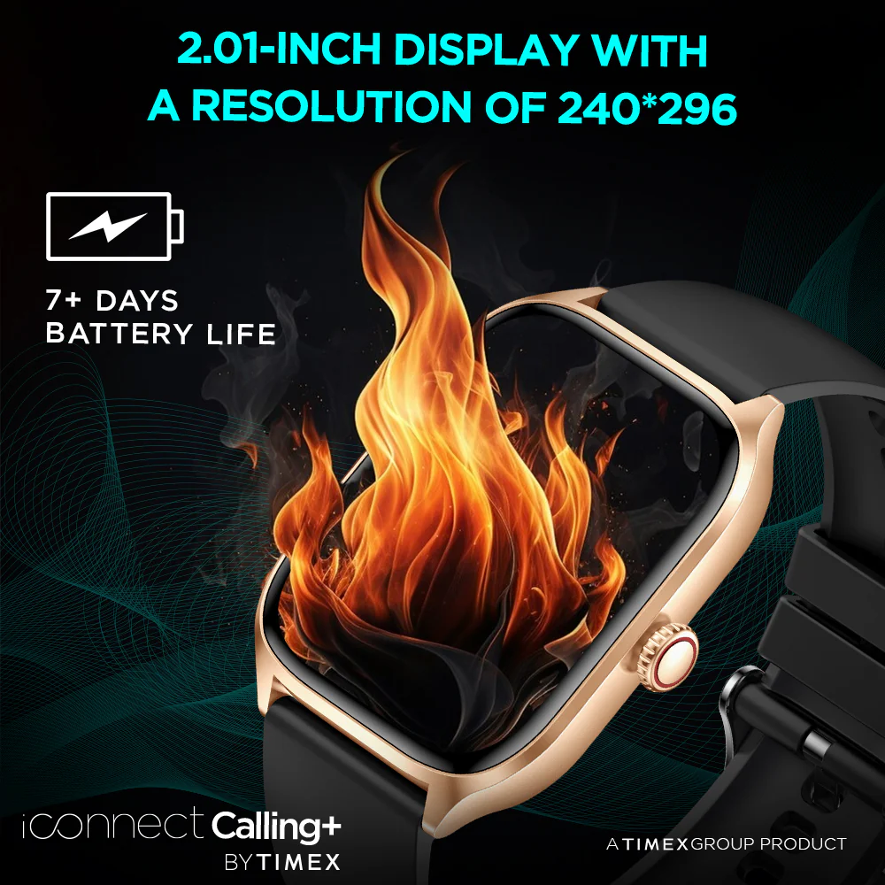 Timex iConnect Calling 2.01(5.10 cm) by Timex with FT Display|Pixel Resolution|Functional Crown|Bluetooth Calling|AI Voice Assist|- TWIXW503T - Image 7