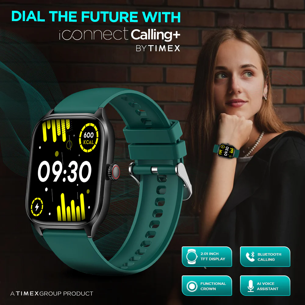 Timex IConnect Calling 2.01(5.10 cm) TFT Display With Bluetooth Calling | Versatile Activity Tracker With 100 Sports Modes smartwatch-TWIXW505T - Image 2