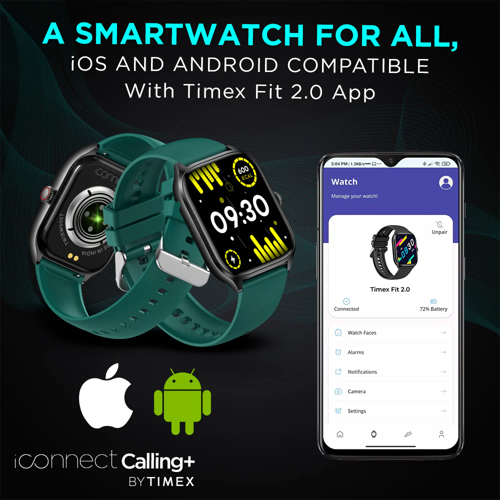 Timex IConnect Calling 2.01(5.10 cm) TFT Display With Bluetooth Calling | Versatile Activity Tracker With 100 Sports Modes smartwatch-TWIXW505T - Image 7