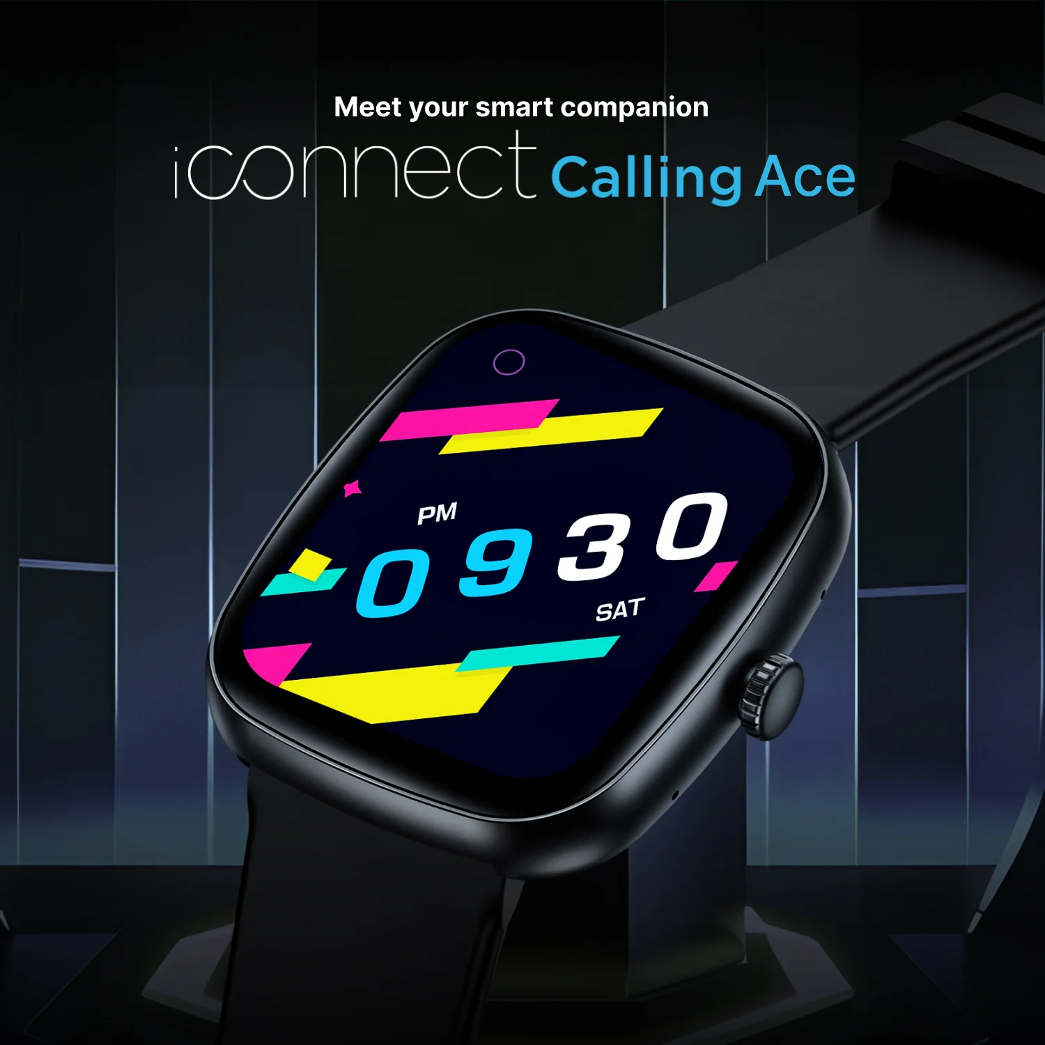 Timex iConnect Calling Ace 1.83 inches (4.64 cm) Display with Functional Crown and BT Calling Smartwatch For Unisex - TWIXW1100T - Image 3