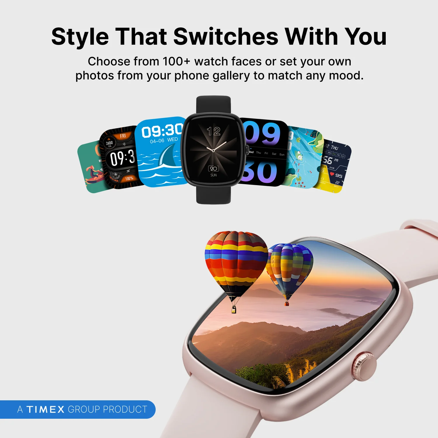 Timex iConnect Calling Ace 1.83 inches (4.6 cm) 3D UI Display with Functional Crown and BT Calling Smartwatch For Unisex - TWIXW1501T - Image 12