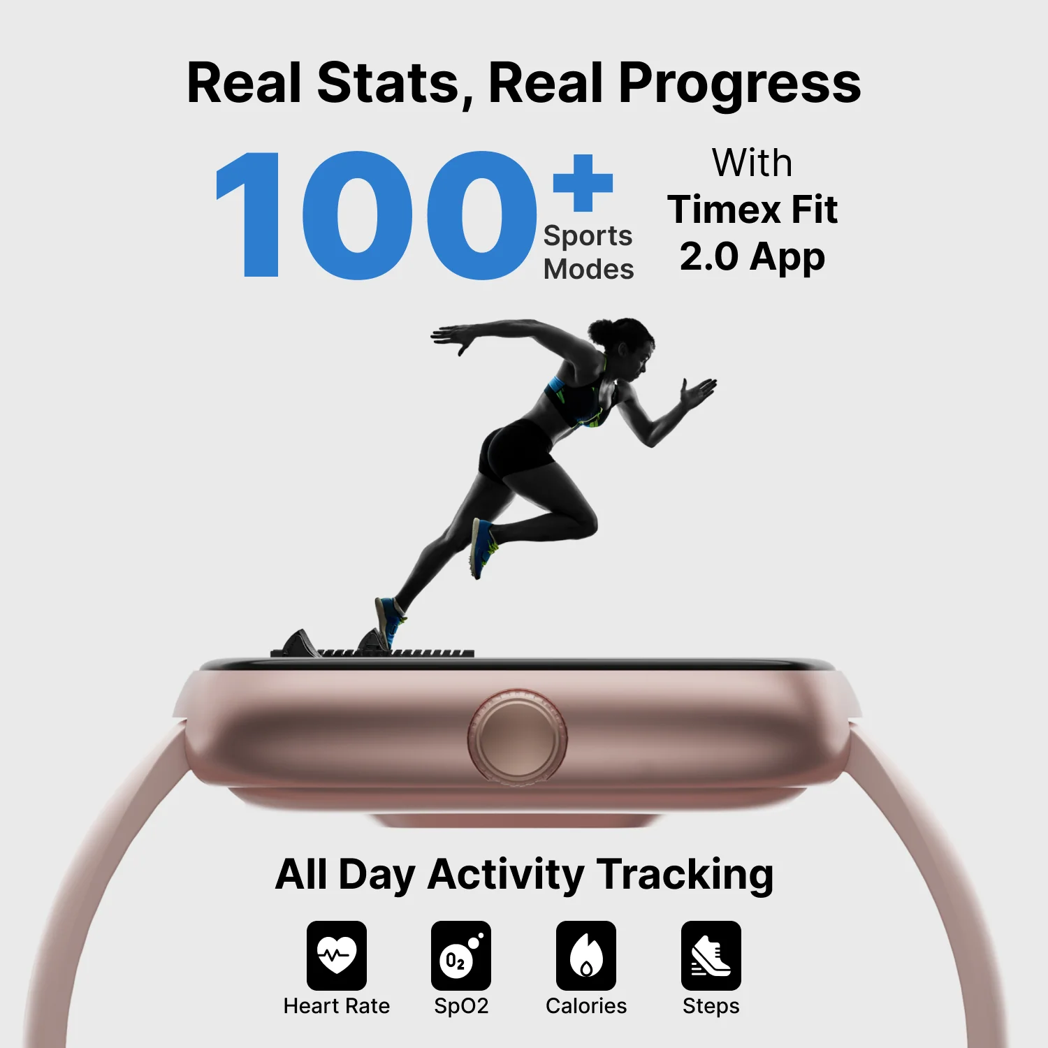 Timex iConnect Calling Ace 1.83 inches (4.6 cm) 3D UI Display with Functional Crown and BT Calling Smartwatch For Unisex - TWIXW1501T - Image 6