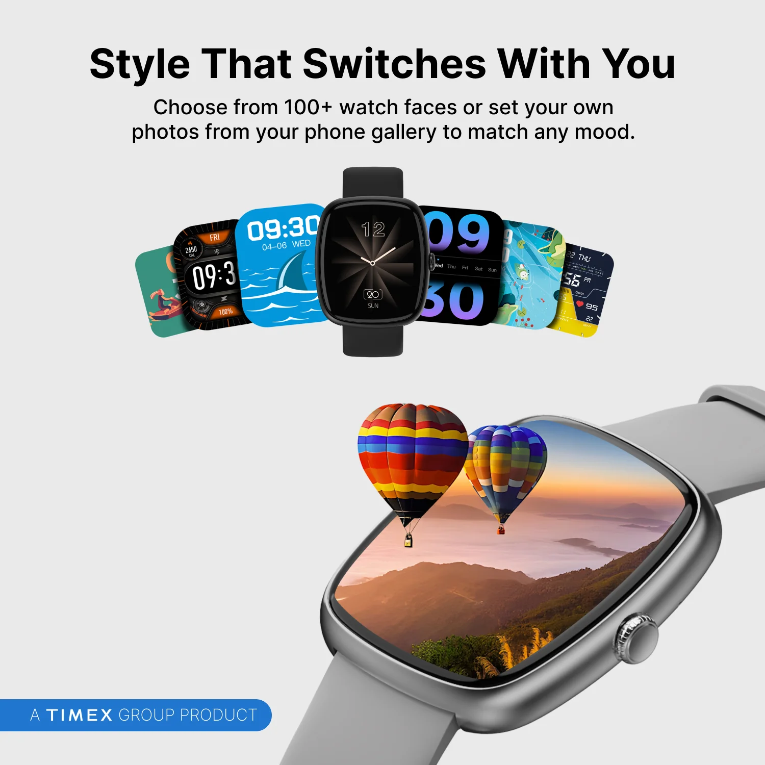Timex iConnect Calling Ace 1.83 inches (4.6 cm) 3D UI Display with Functional Crown and BT Calling Smartwatch For Unisex - TWIXW1502T - Image 12