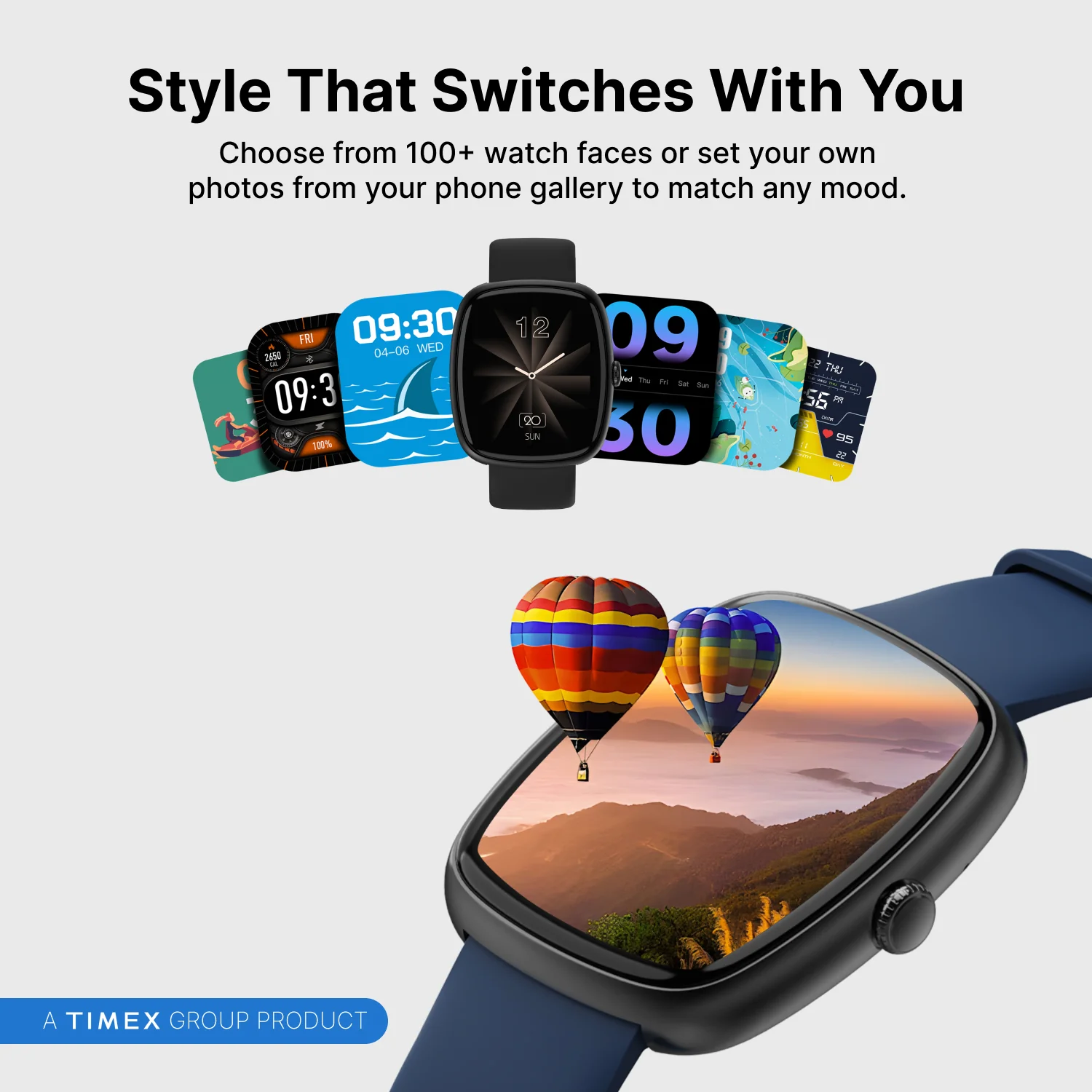 Timex iConnect Calling Ace 1.83 inches (4.6 cm) 3D UI Display with Functional Crown and BT Calling Smartwatch For Unisex - TWIXW1503T - Image 12