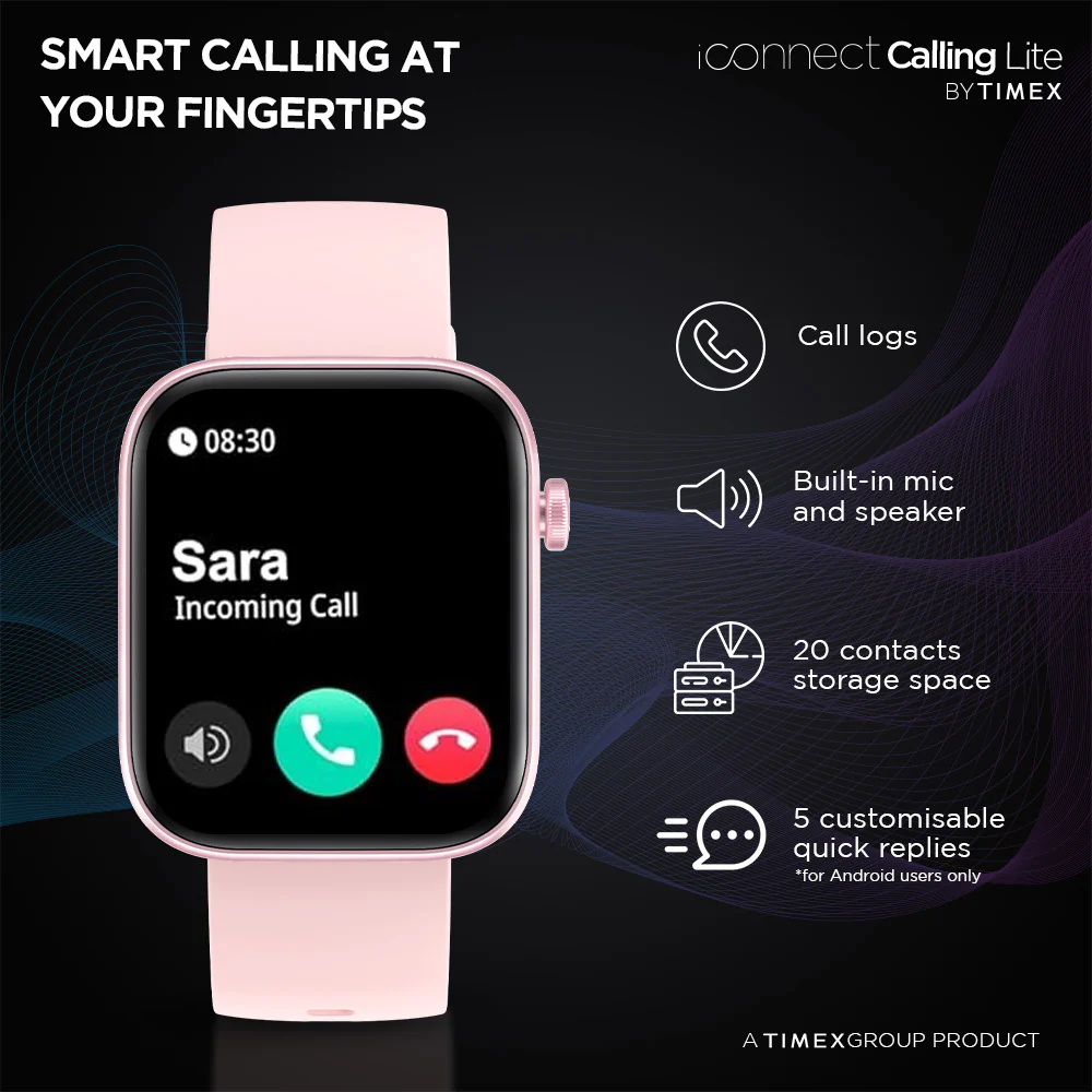 Timex iConnect Calling Lite 1.83(4.6cm) Display BT Calling Smartwatch For Unisex - TWIXW600T - Image 16