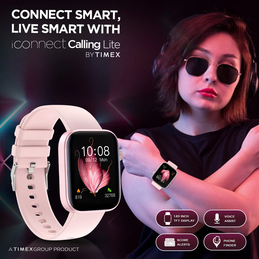 Timex iConnect Calling Lite 1.83(4.6cm) Display BT Calling Smartwatch For Unisex - TWIXW600T - Image 2