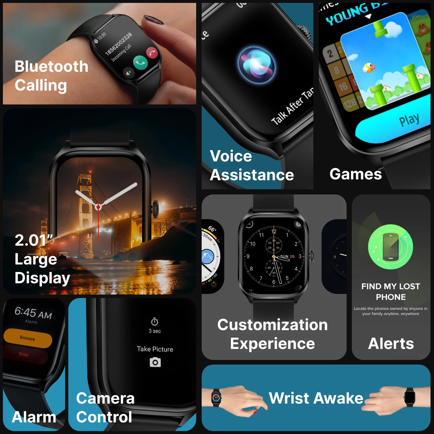 Timex iConnect Calling Max 2.01(5.1cm) Display with Functional Crown and BT Calling Smartwatch For Unisex - TWIXW1300T - Image 10
