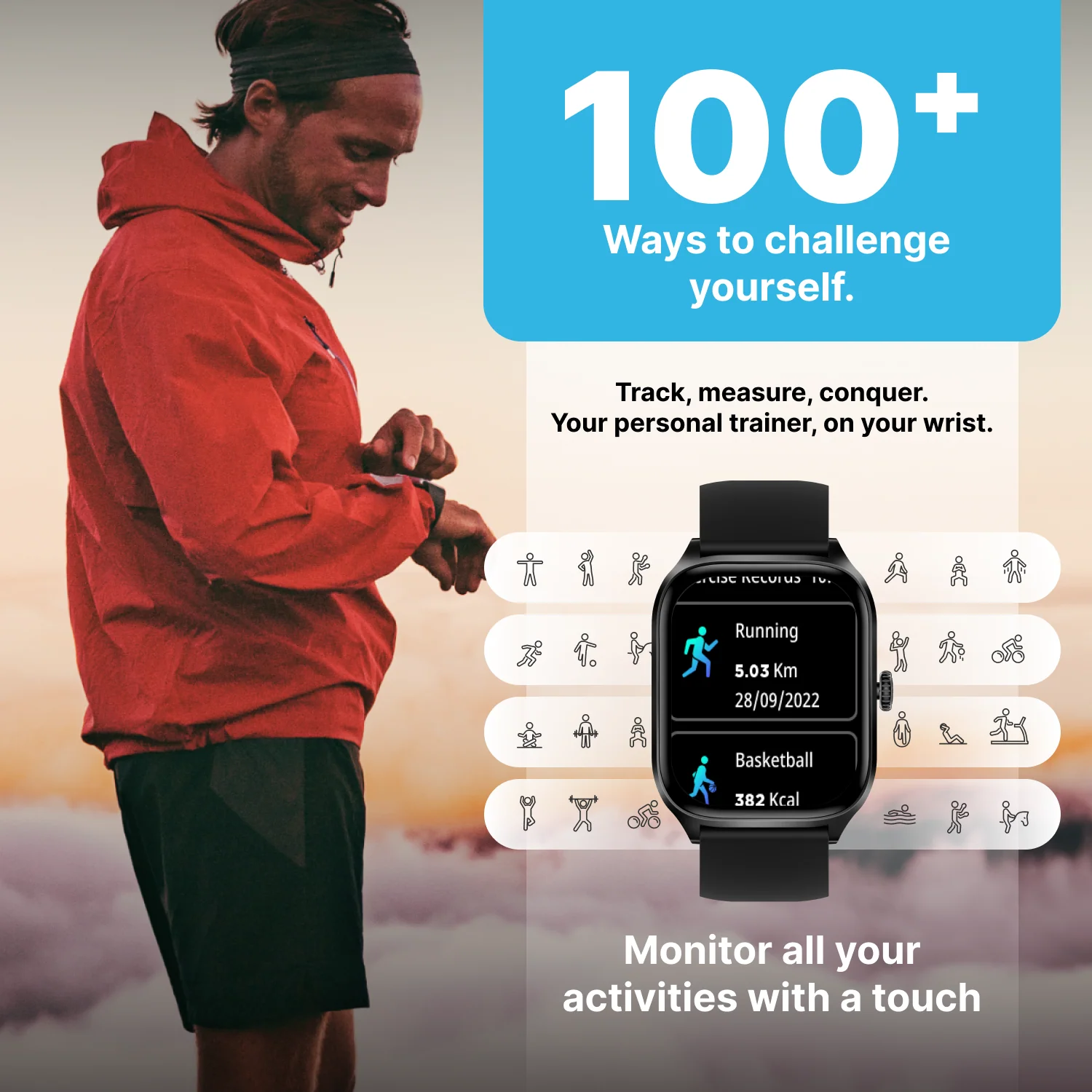 Timex iConnect Calling Max 2.01(5.1cm) Display with Functional Crown and BT Calling Smartwatch For Unisex - TWIXW1300T - Image 15