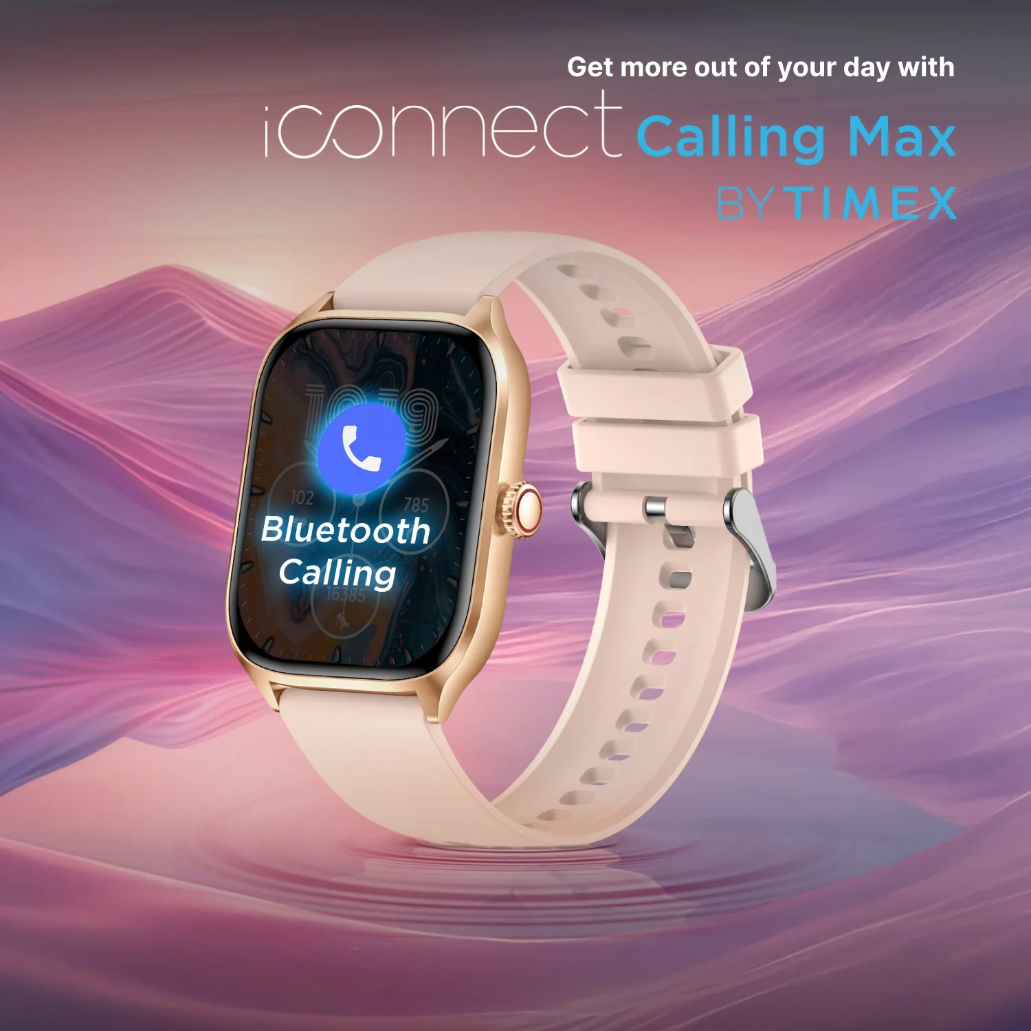Timex iConnect Calling Max 2.01(5.1cm) Display with Functional Crown and BT Calling Smartwatch For Unisex - TWIXW1301T - Image 2