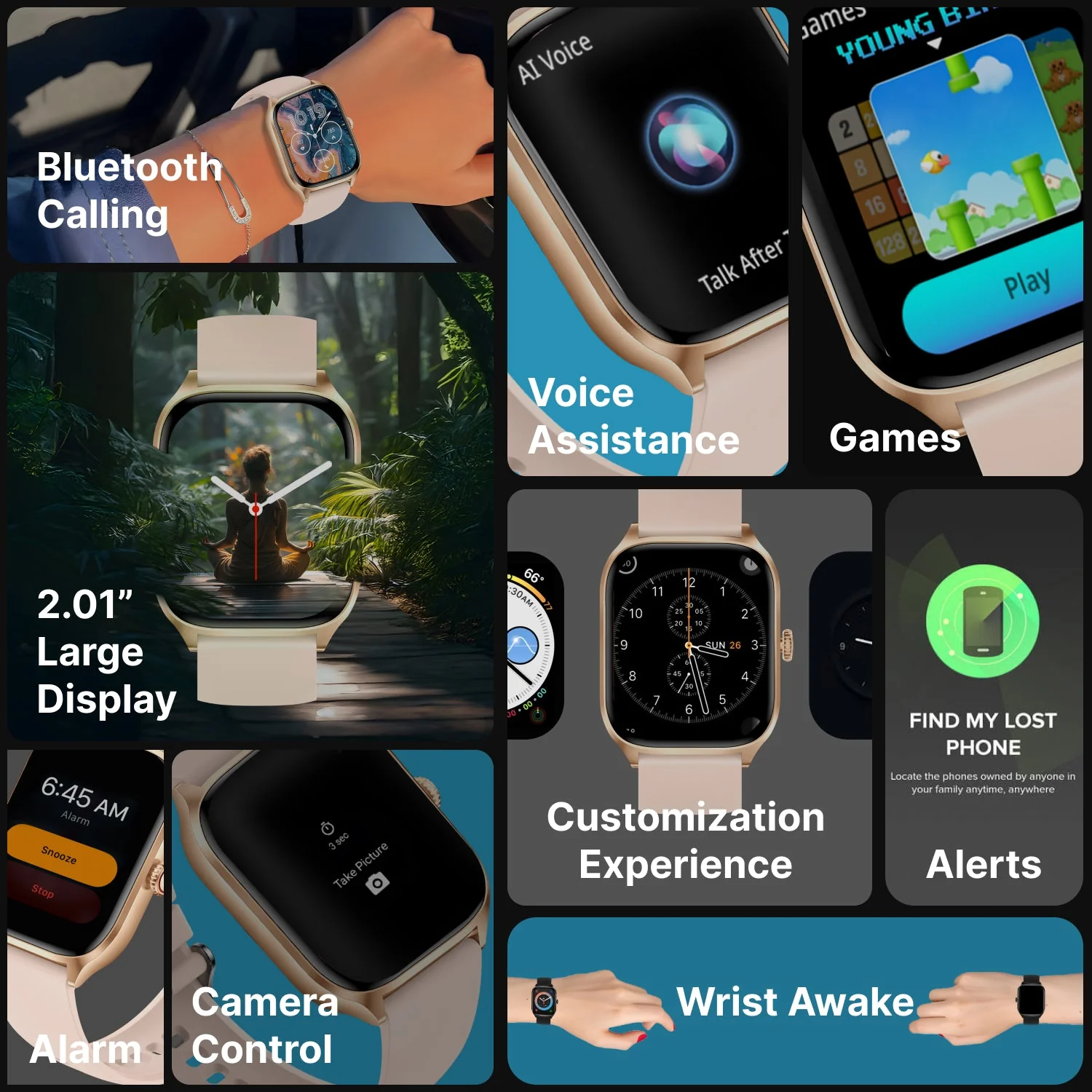 Timex iConnect Calling Max 2.01(5.1cm) Display with Functional Crown and BT Calling Smartwatch For Unisex - TWIXW1301T - Image 4