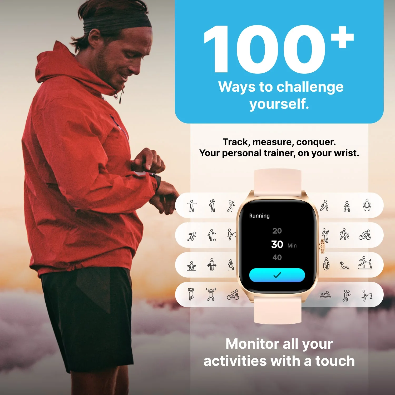 Timex iConnect Calling Max 2.01(5.1cm) Display with Functional Crown and BT Calling Smartwatch For Unisex - TWIXW1301T - Image 8