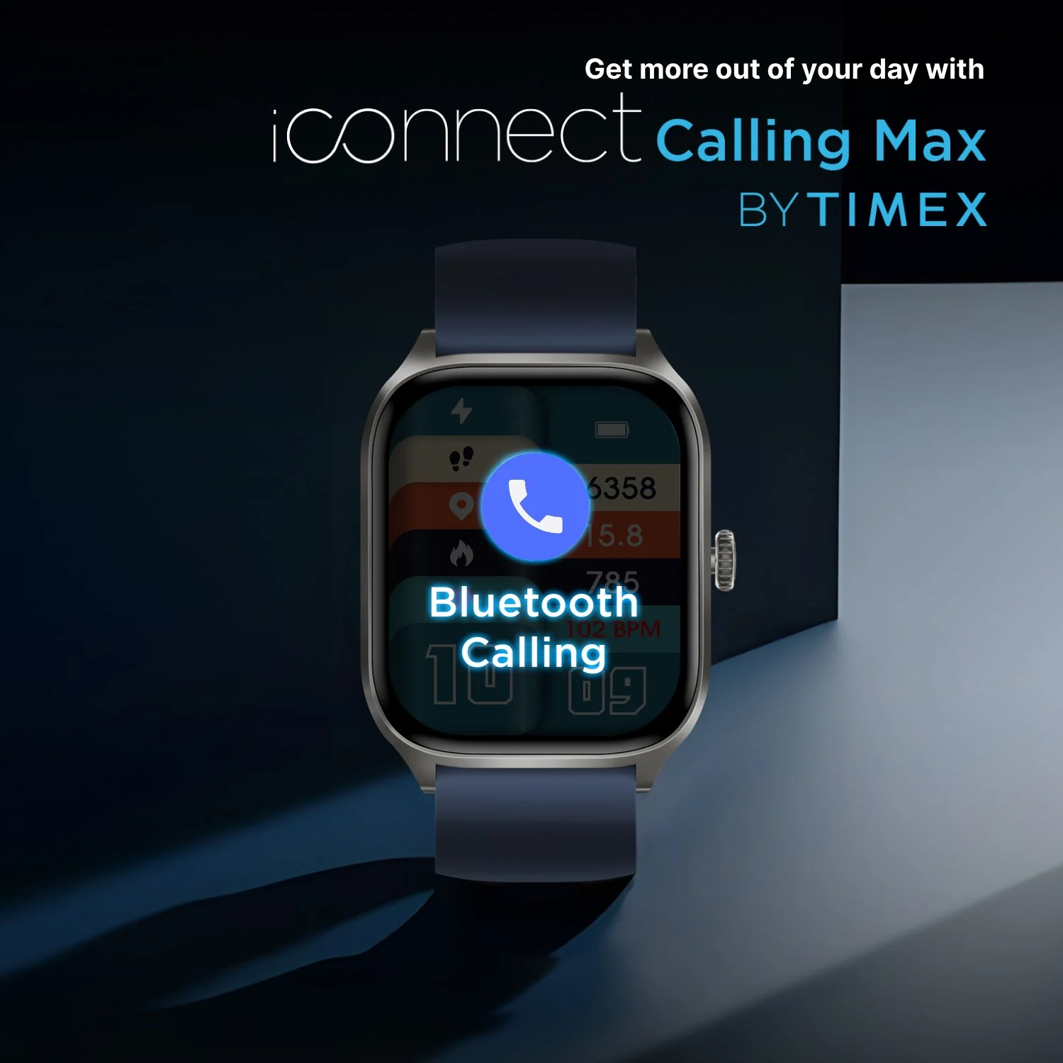 Timex iConnect Calling Max 2.01(5.1cm) Display with Functional Crown and BT Calling Smartwatch For Unisex - TWIXW1302T - Image 2