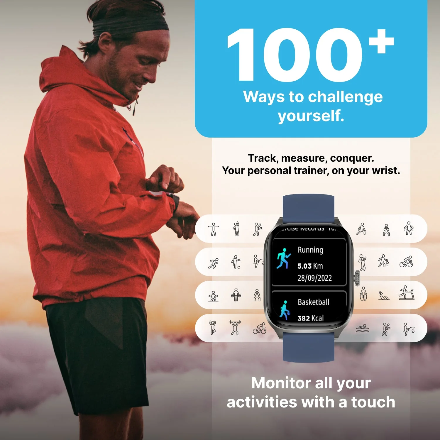 Timex iConnect Calling Max 2.01(5.1cm) Display with Functional Crown and BT Calling Smartwatch For Unisex - TWIXW1302T - Image 8