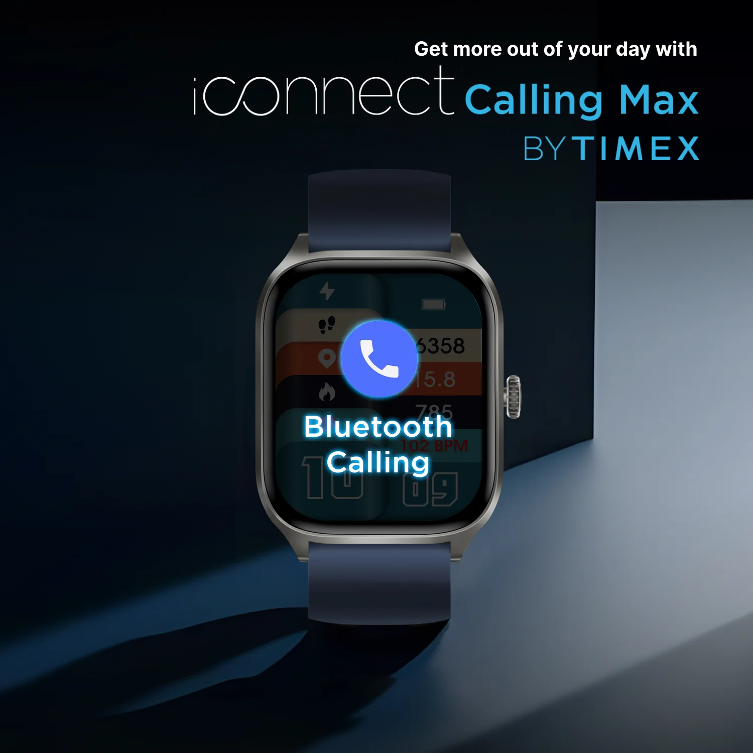 Timex iConnect Calling Max 2.01(5.1cm) Display with Functional Crown and BT Calling Smartwatch For Unisex - TWIXW1302T - Image 9