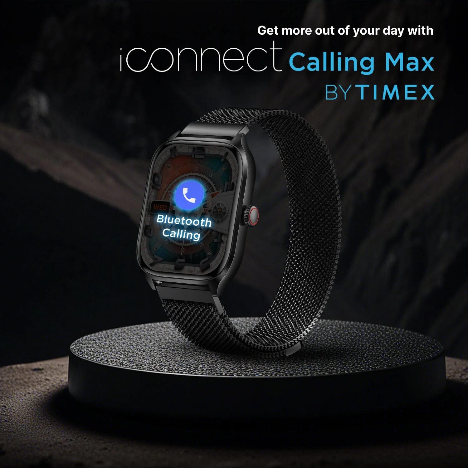Timex iConnect Calling Max 2.01(5.1cm) Display with Functional Crown and BT Calling Smartwatch For Unisex - TWIXW1303T - Image 2