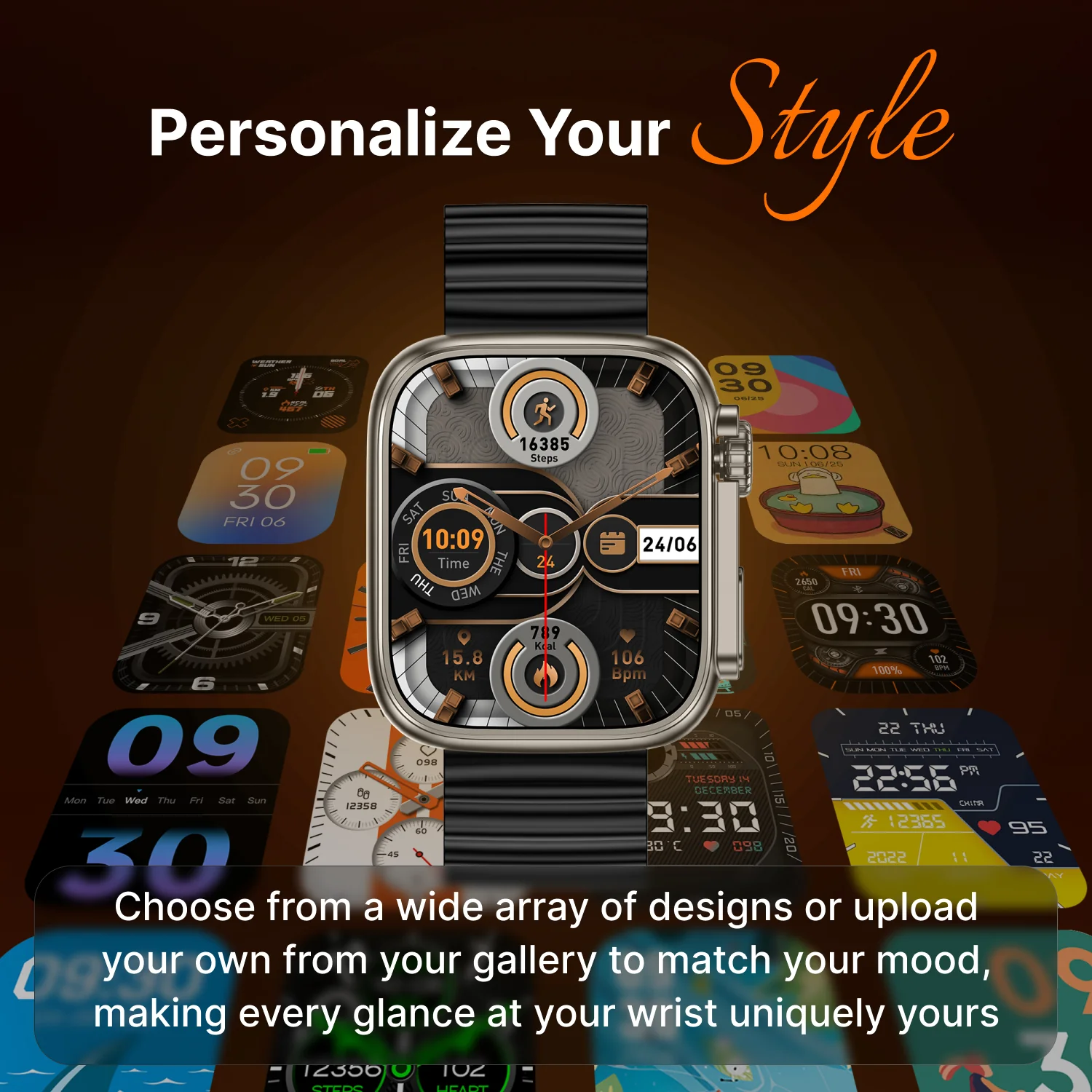 Timex iConnect Edge 1.83(4.64 cm) Display with Functional Crown and BT Calling Smartwatch For Unisex - TWIXW702T - Image 7