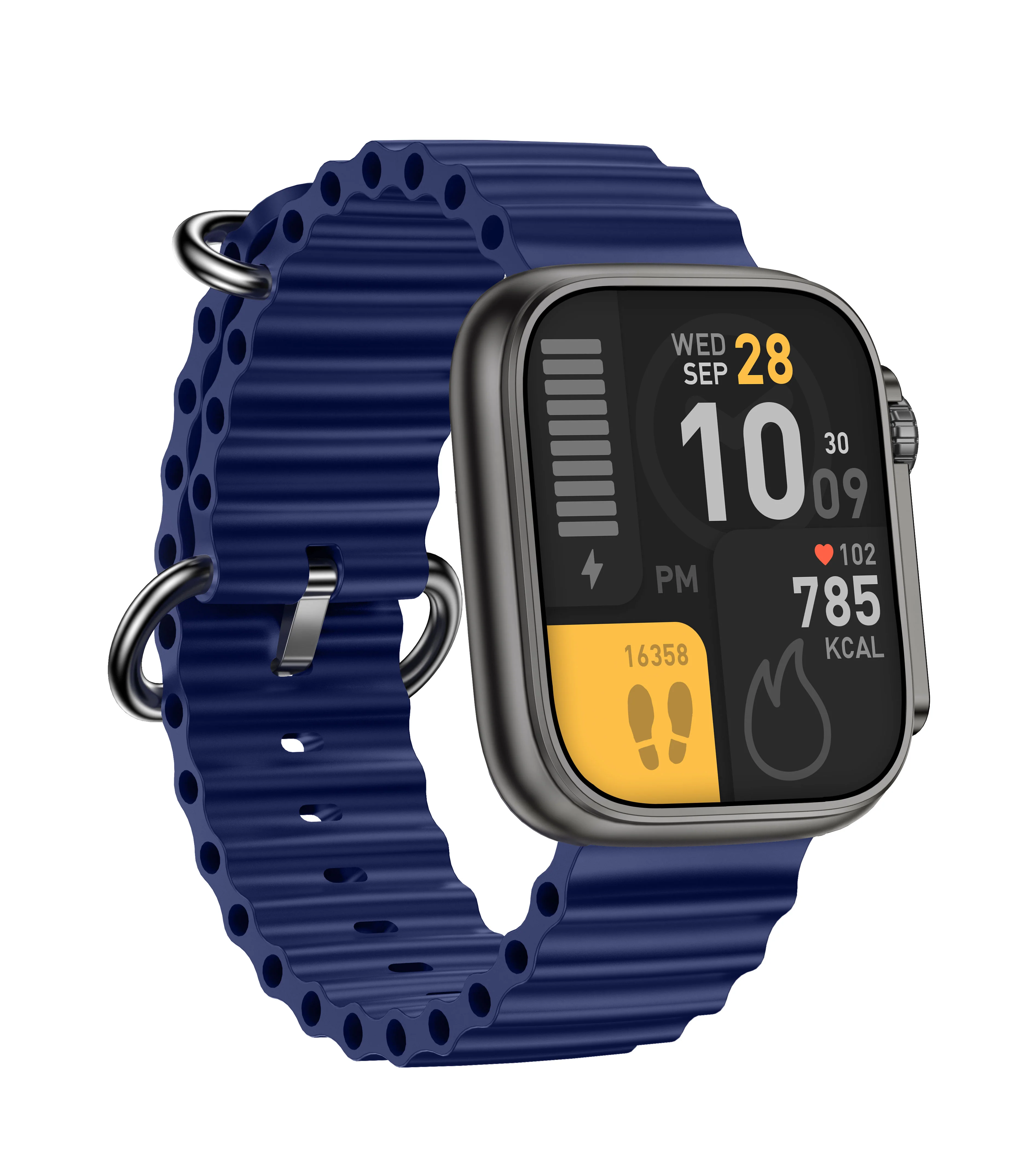 Timex iConnect Edge 1.83 inches (4.64 cm) Display with Functional Crown and BT Calling Smartwatch For Unisex - TWIXW703T - Image 2