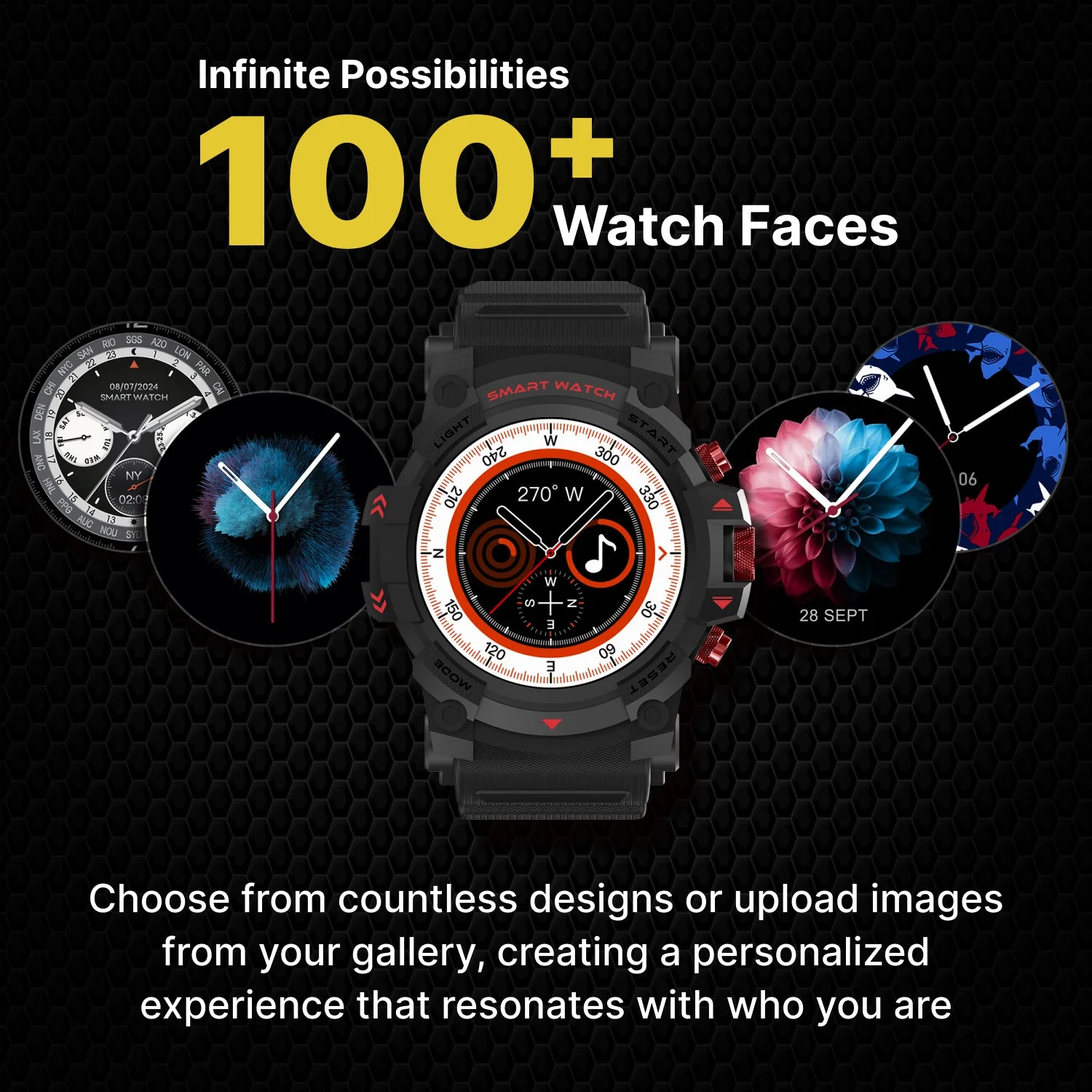 Timex iConnect Go 1.38 inches (3.50 cm) Display with Functional Crown and BT Calling Smartwatch For Unisex - TWIXW800T - Image 7