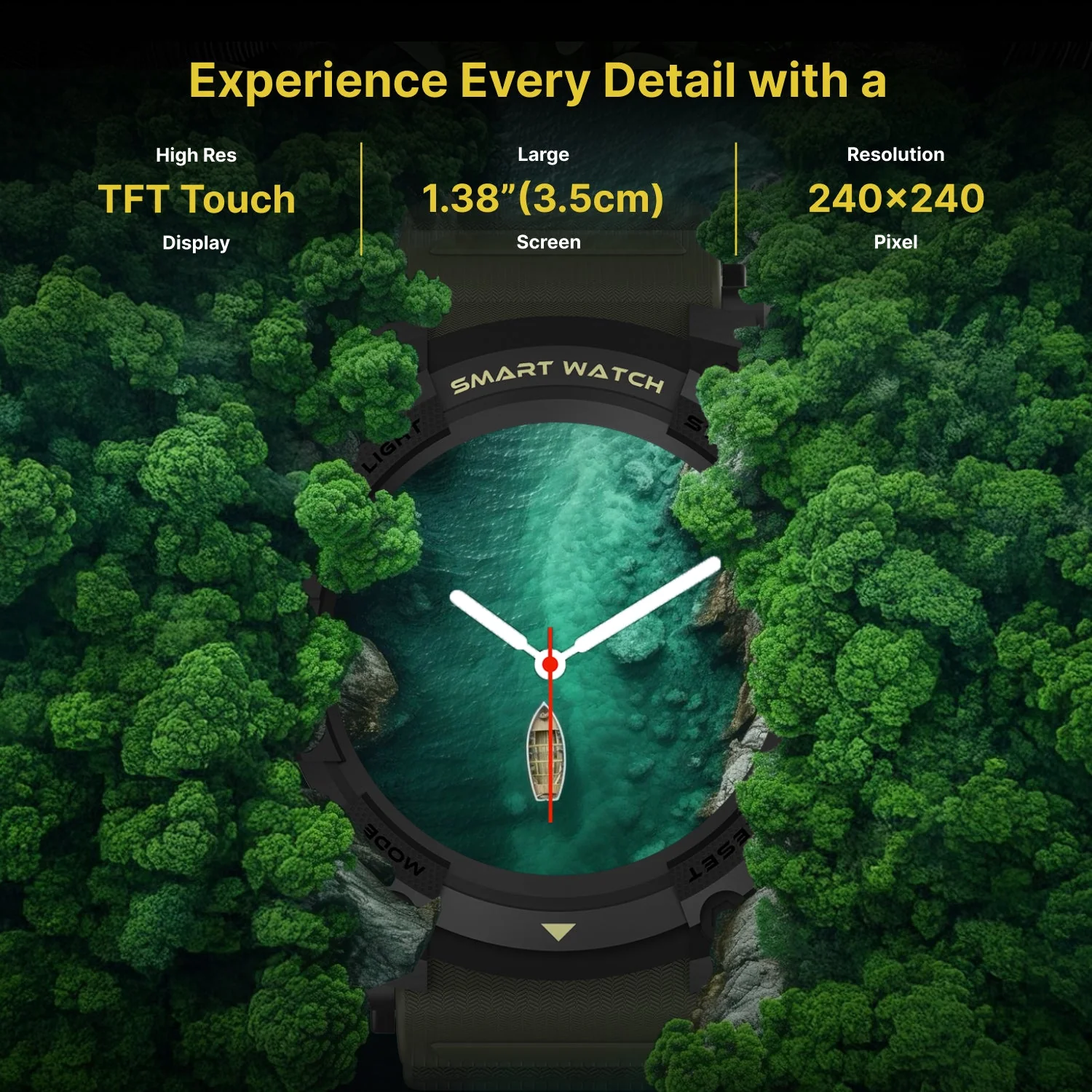 Timex iConnect Go 1.38 inches (3.50 cm) Display with Functional Crown and BT Calling Smartwatch For Unisex - TWIXW801T - Image 4