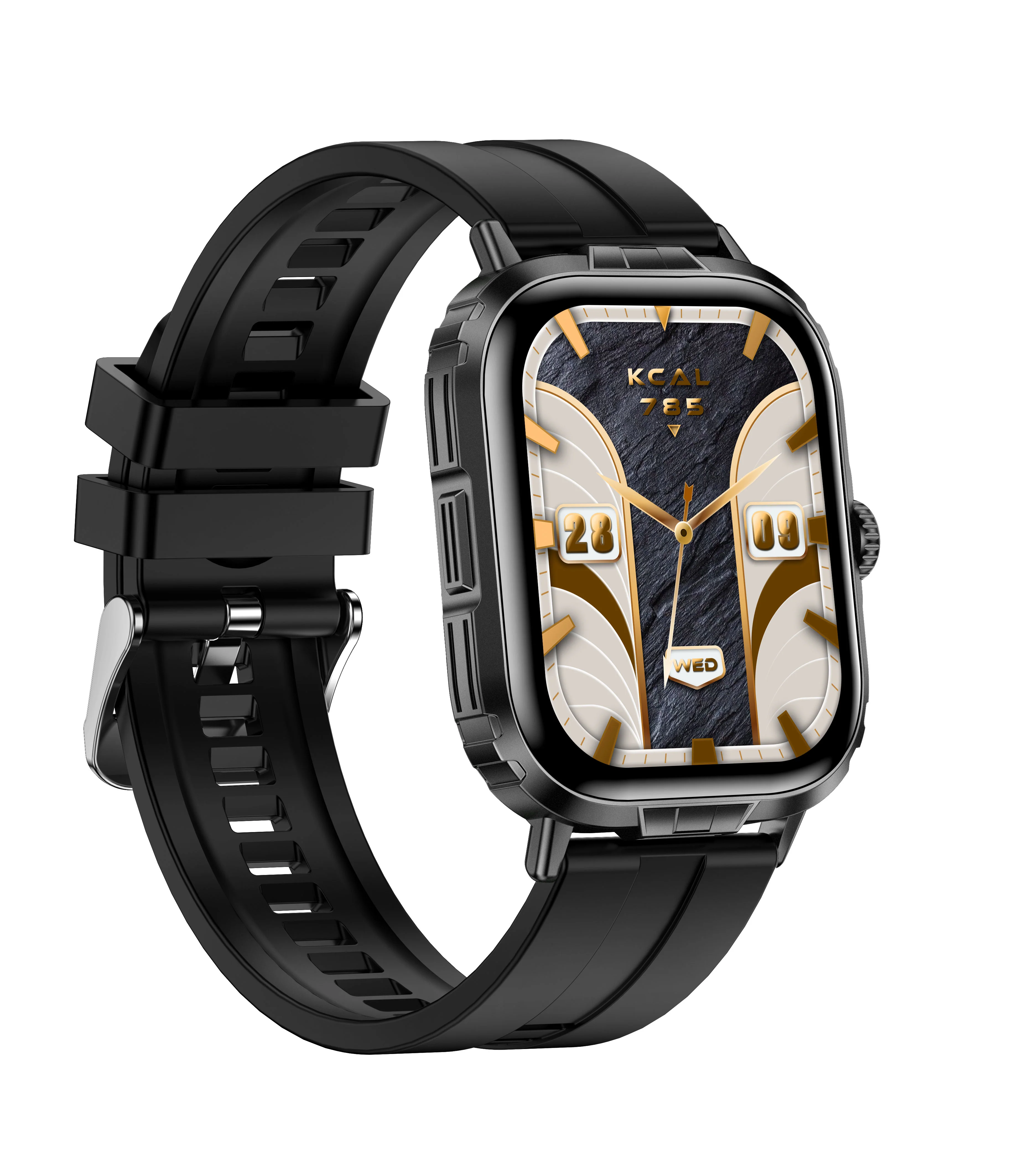 Timex iConnect Go+ 1.83 inches (4.64 cm) Display with Metallic Body and BT Calling Smartwatch For Unisex - TWIXW1000T - Image 2