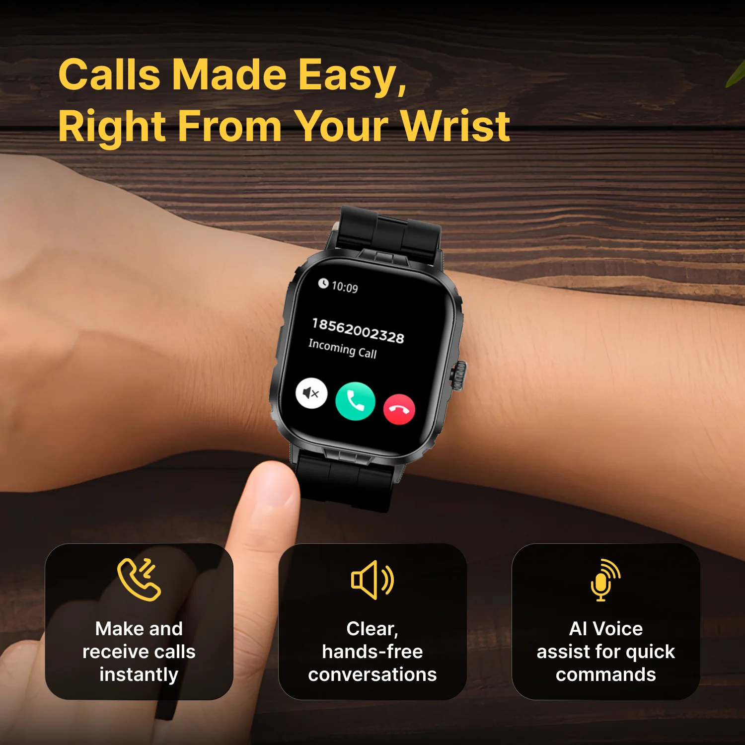 Timex iConnect Go+ 1.83 inches (4.64 cm) Display with Metallic Body and BT Calling Smartwatch For Unisex - TWIXW1000T - Image 6