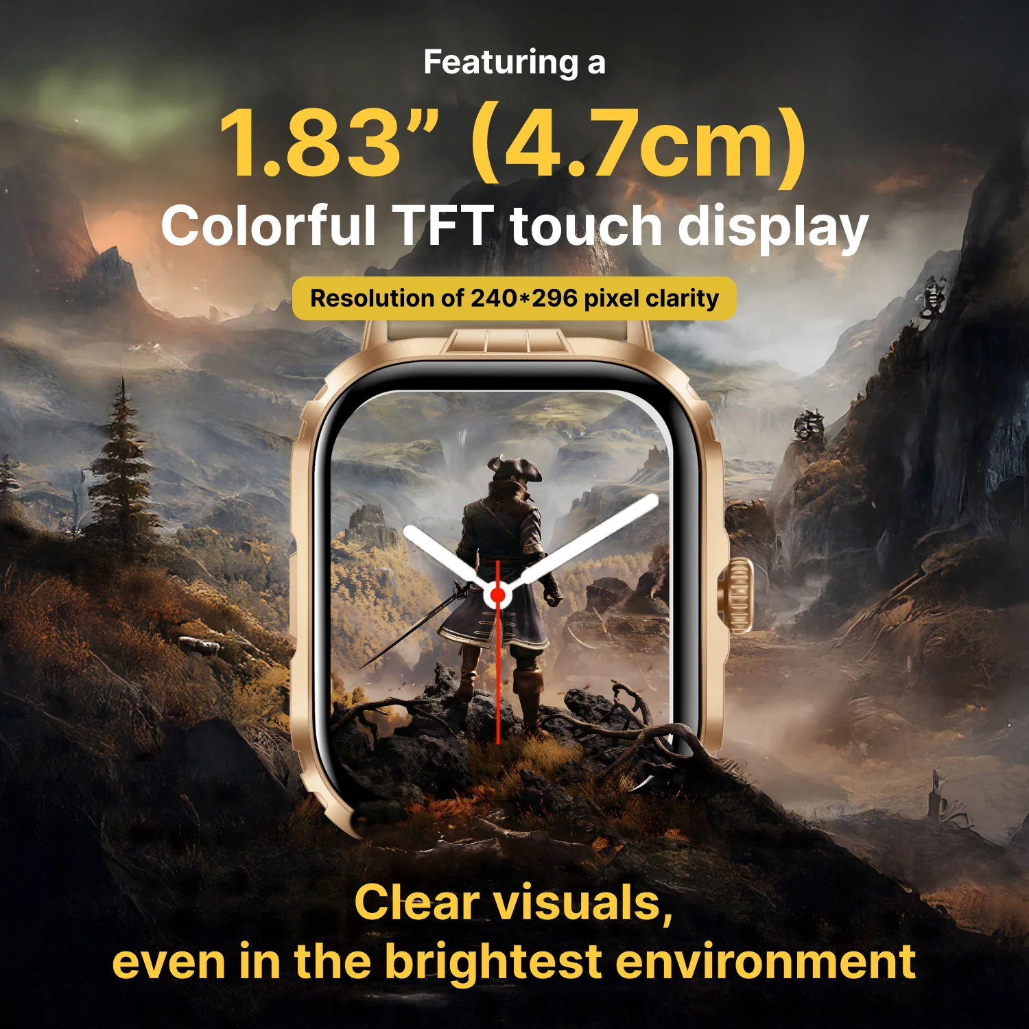 Timex iConnect Go+ 1.83 inches (4.64 cm) Display with Metallic Body and BT Calling Smartwatch For Unisex - TWIXW1001T - Image 5