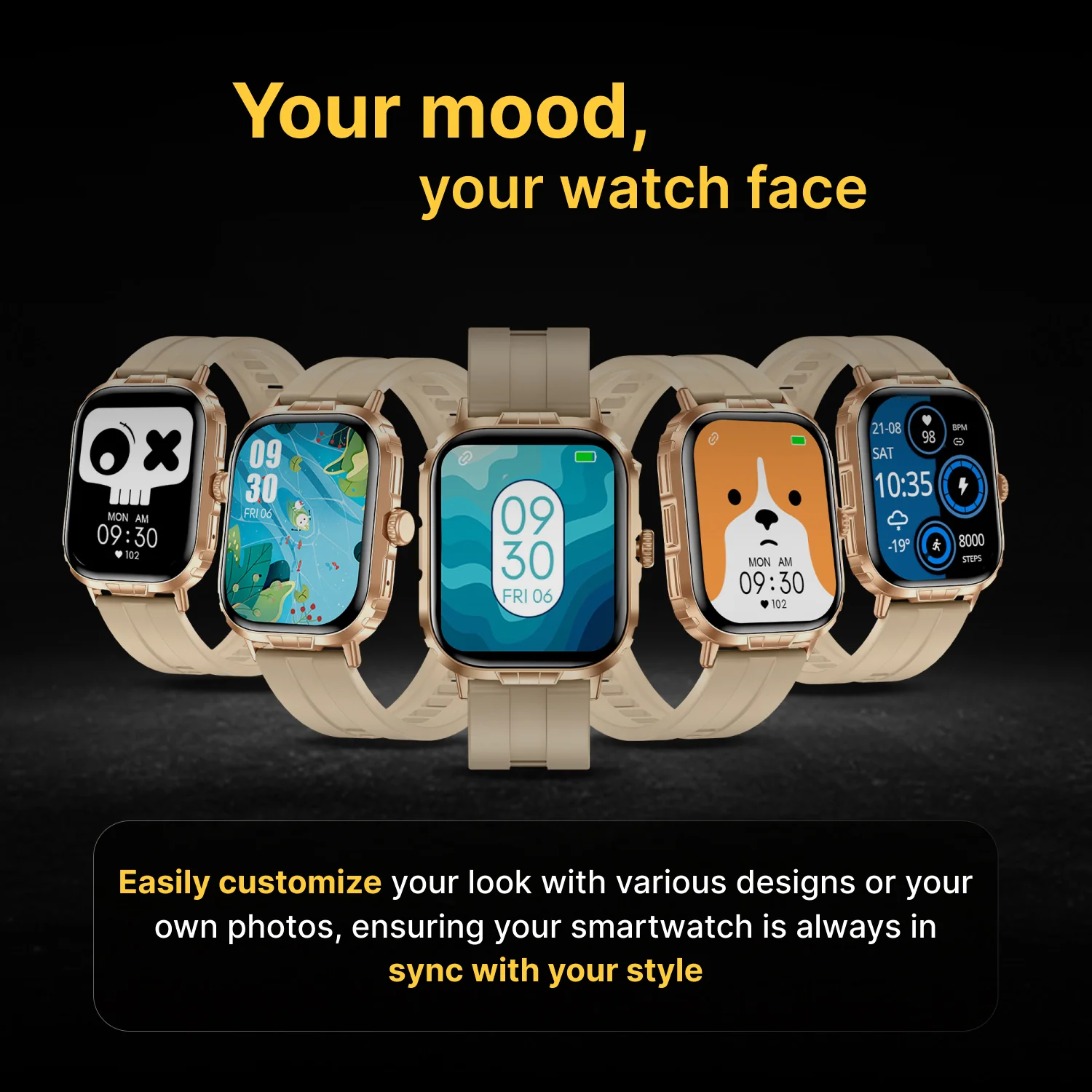 Timex iConnect Go+ 1.83 inches (4.64 cm) Display with Metallic Body and BT Calling Smartwatch For Unisex - TWIXW1001T - Image 7