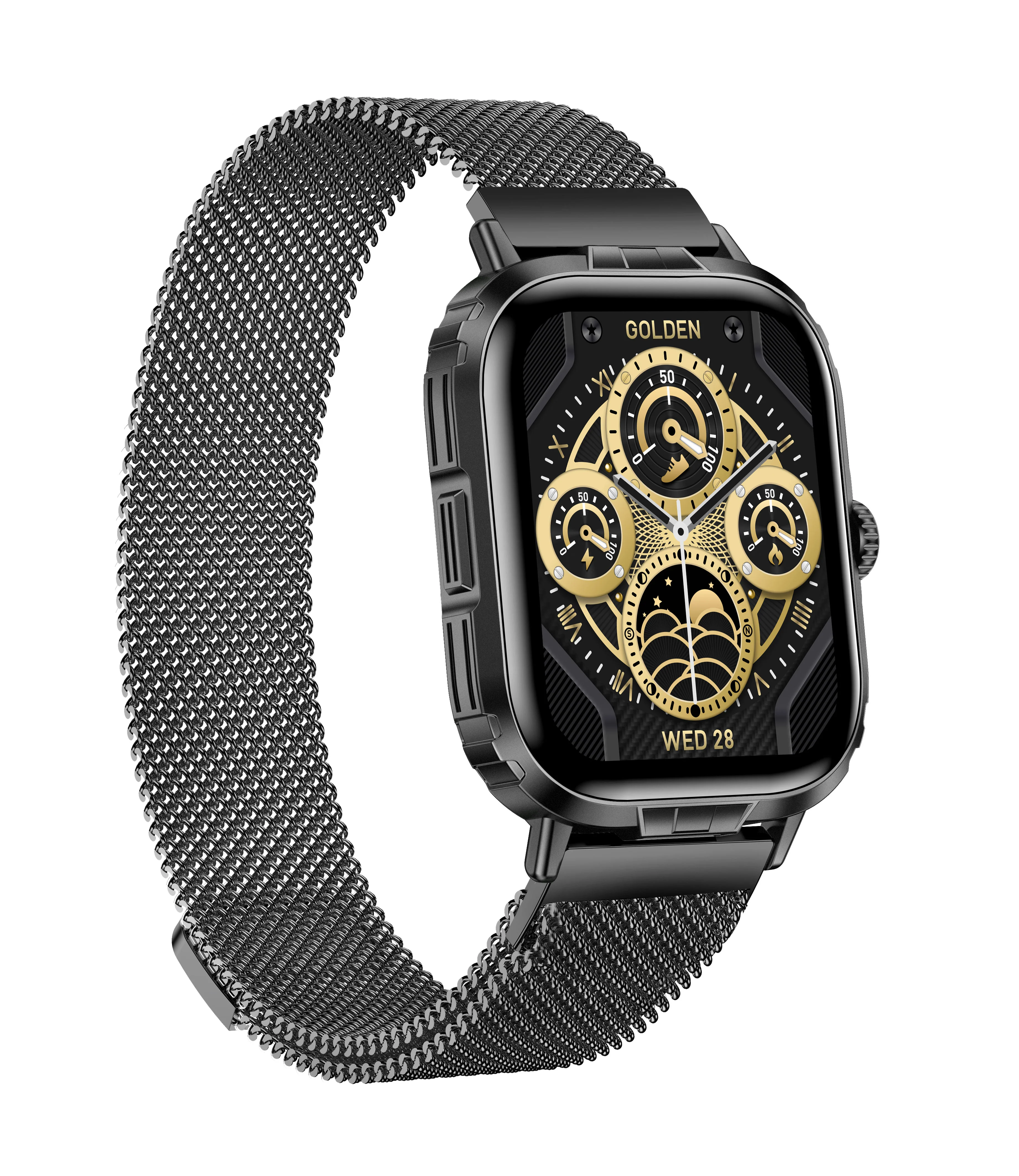 Timex iConnect Go+ 1.83 inches (4.64 cm) Display with Metallic Body and BT Calling Smartwatch For Unisex - TWIXW1002T - Image 2