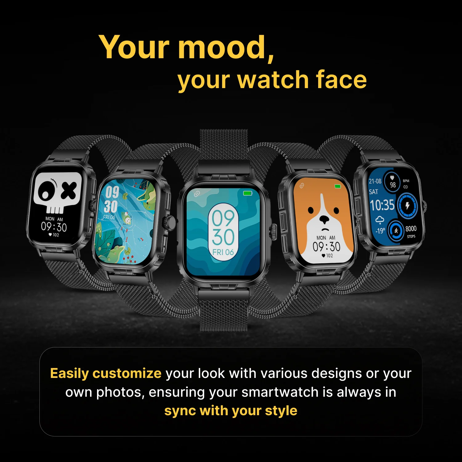 Timex iConnect Go+ 1.83 inches (4.64 cm) Display with Metallic Body and BT Calling Smartwatch For Unisex - TWIXW1002T - Image 7