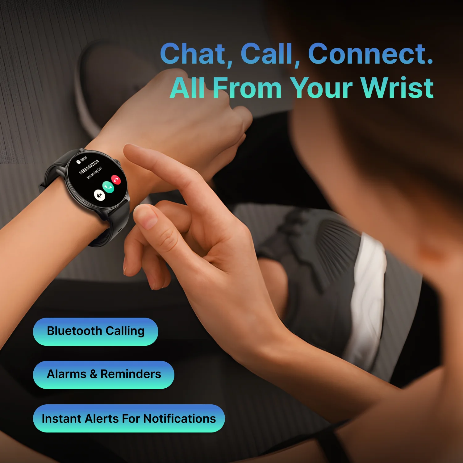 Timex iConnect Pro 1.38(3.50 cm) Display with Functional Crown and BT Calling Smartwatch For Unisex - TWIXW1200T - Image 13