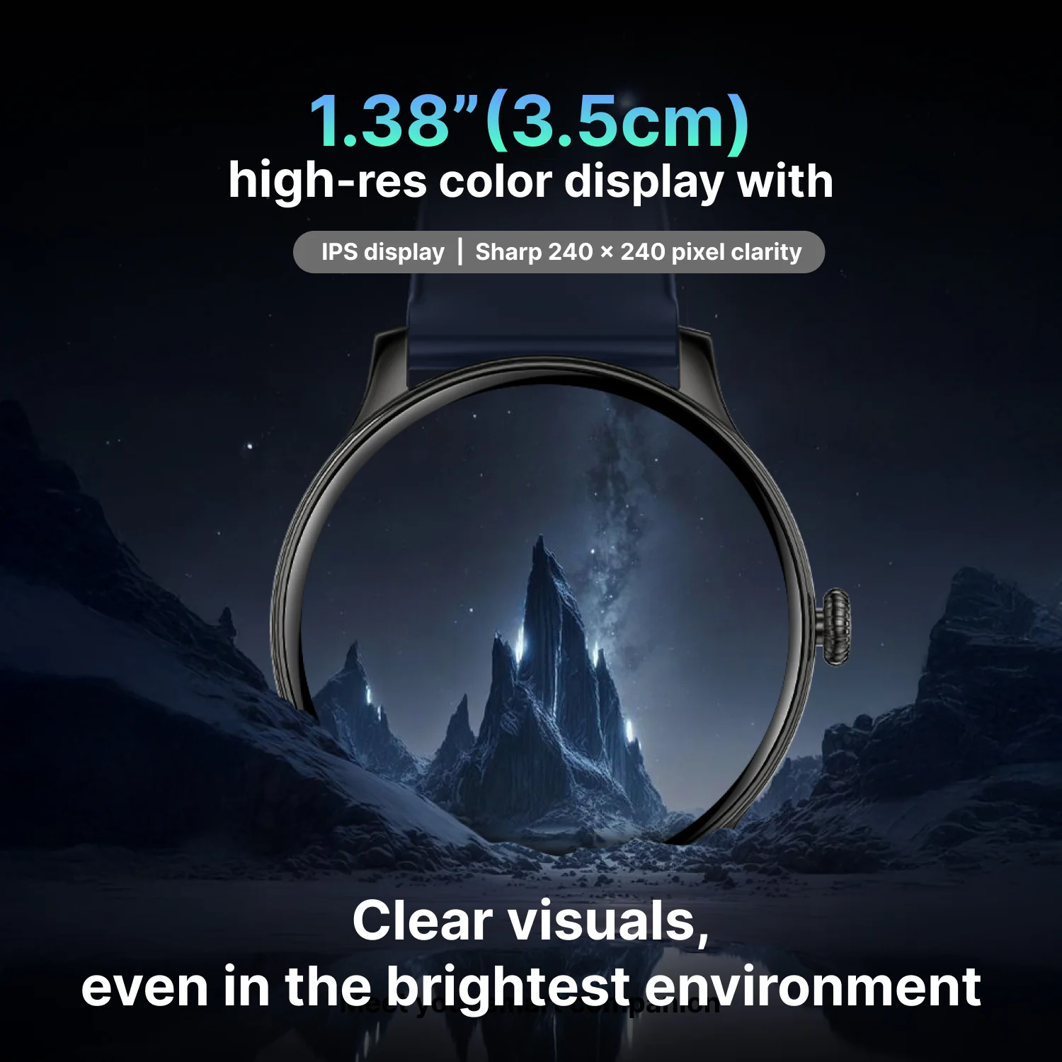 Timex iConnect Pro 1.38(3.50 cm) Display with Functional Crown and BT Calling Smartwatch For Unisex - TWIXW1202T - Image 11