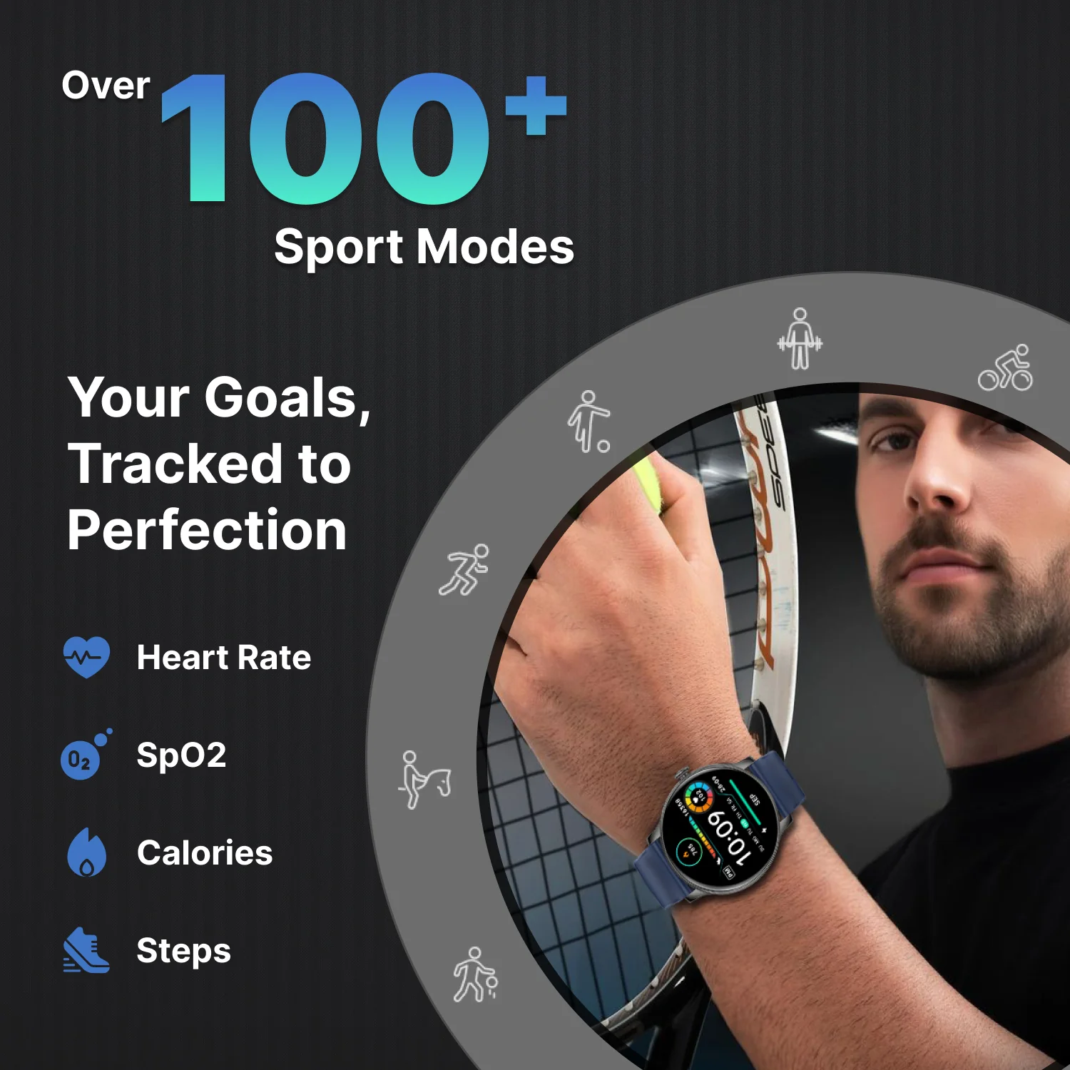 Timex iConnect Pro 1.38(3.50 cm) Display with Functional Crown and BT Calling Smartwatch For Unisex - TWIXW1202T - Image 12