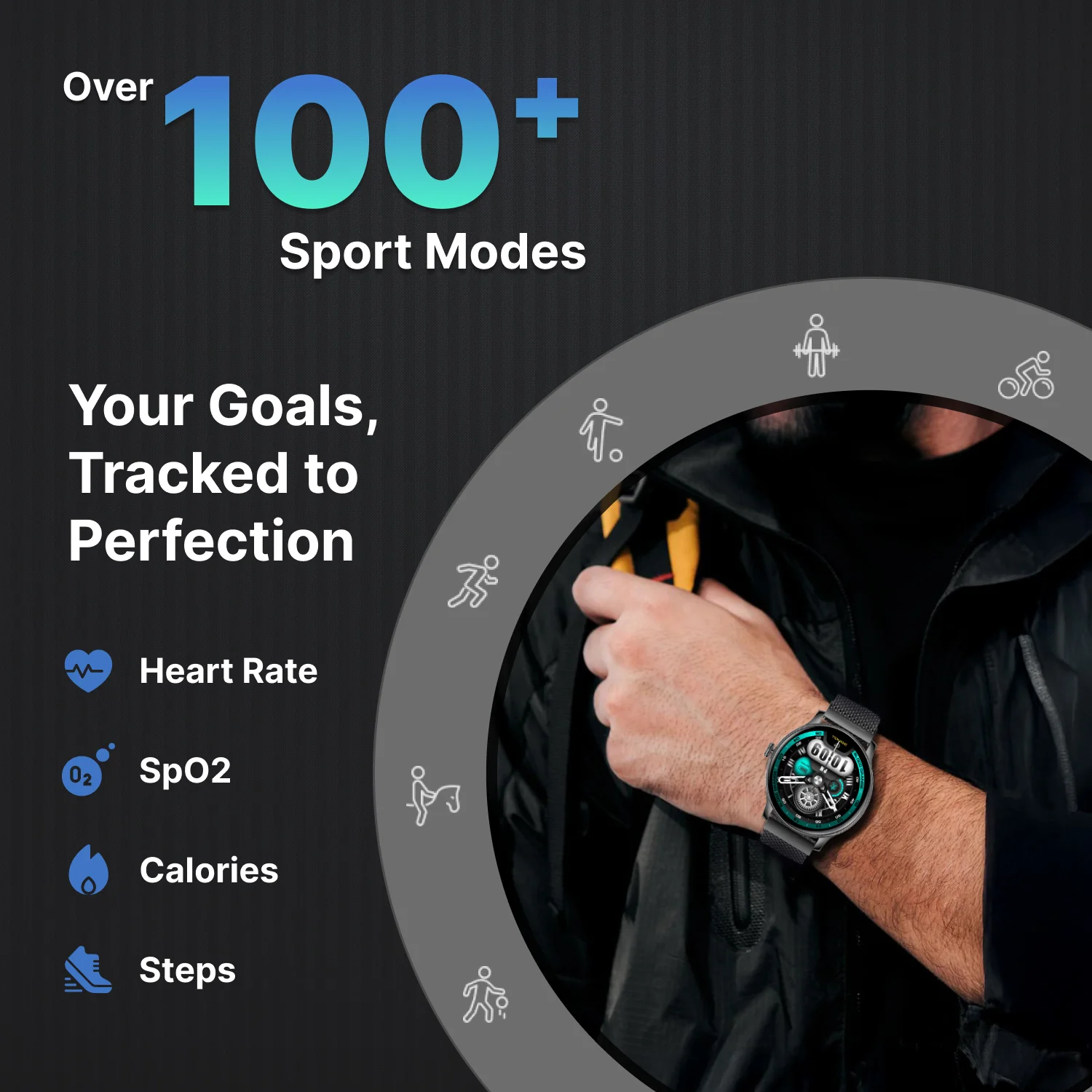 Timex iConnect Pro 1.38(3.50 cm) Display with Functional Crown and BT Calling Smartwatch For Unisex - TWIXW1203T - Image 12